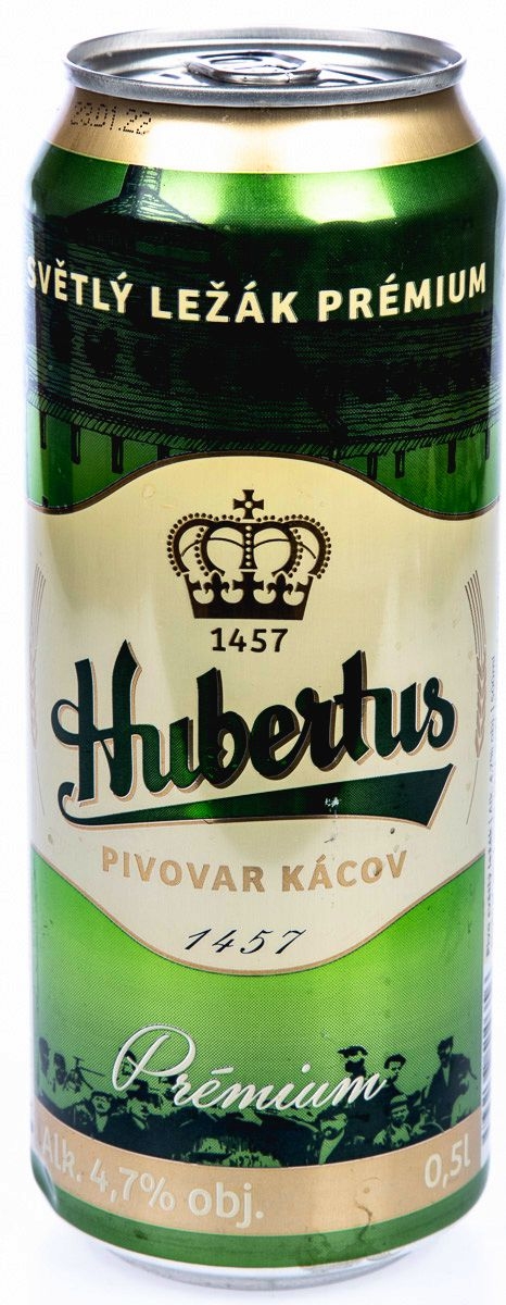 Nápoje - Hubertus Světlý Ležák 0,5l Plech