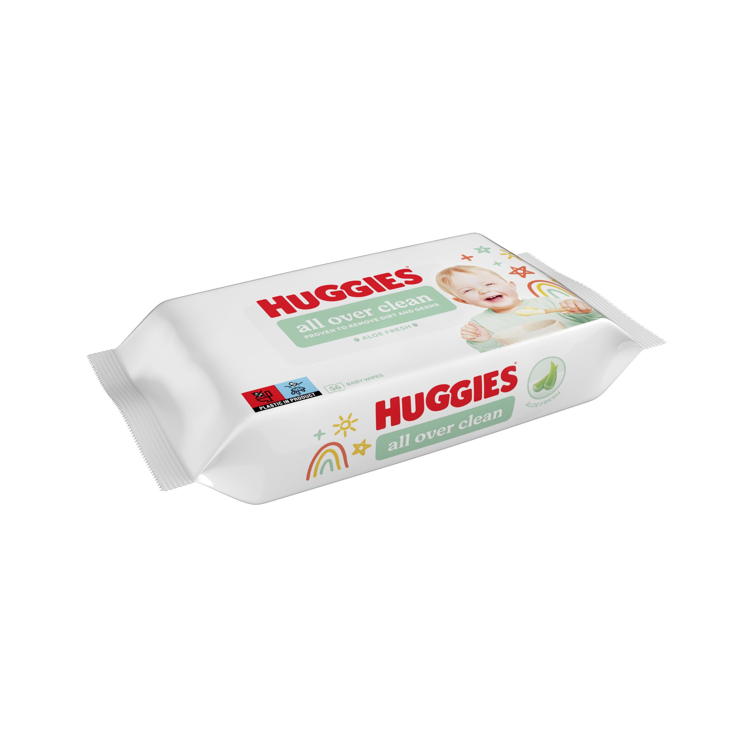 Svět dětí - HUGGIES All Over Clean Vlhčené ubrousky 56 ks