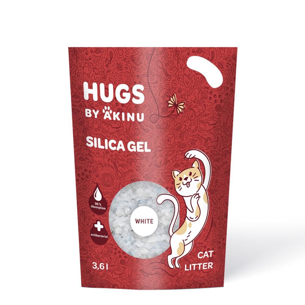 Svět zvířat - HUGS by Akinu Silika gel bílý 3,6l