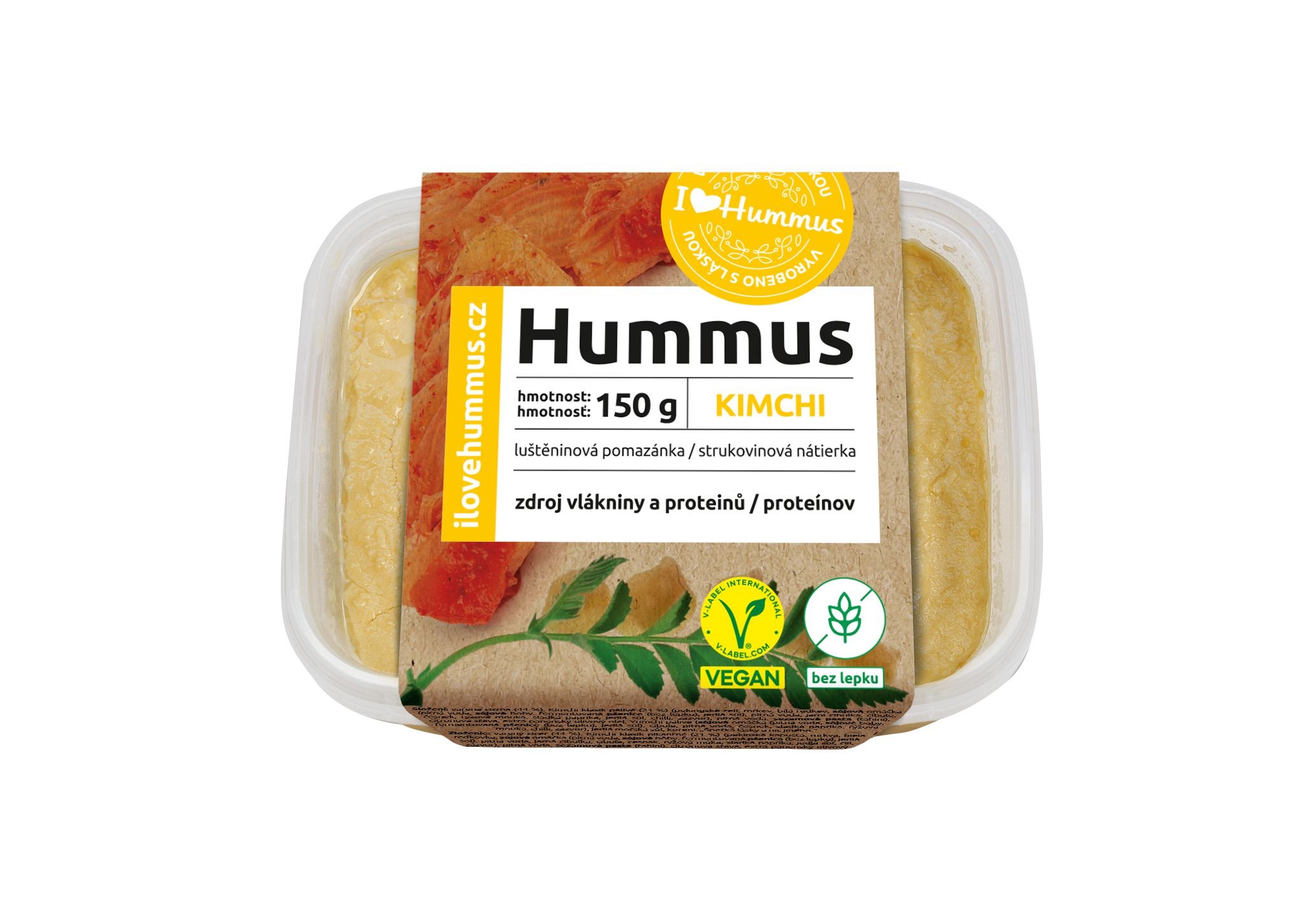 Zdravý svět - I love Hummus Hummus Kimchi 150g