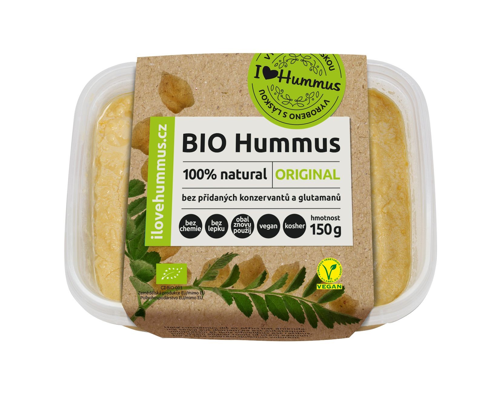 Zdravý svět - I Love Hummus Original BIO 150 g