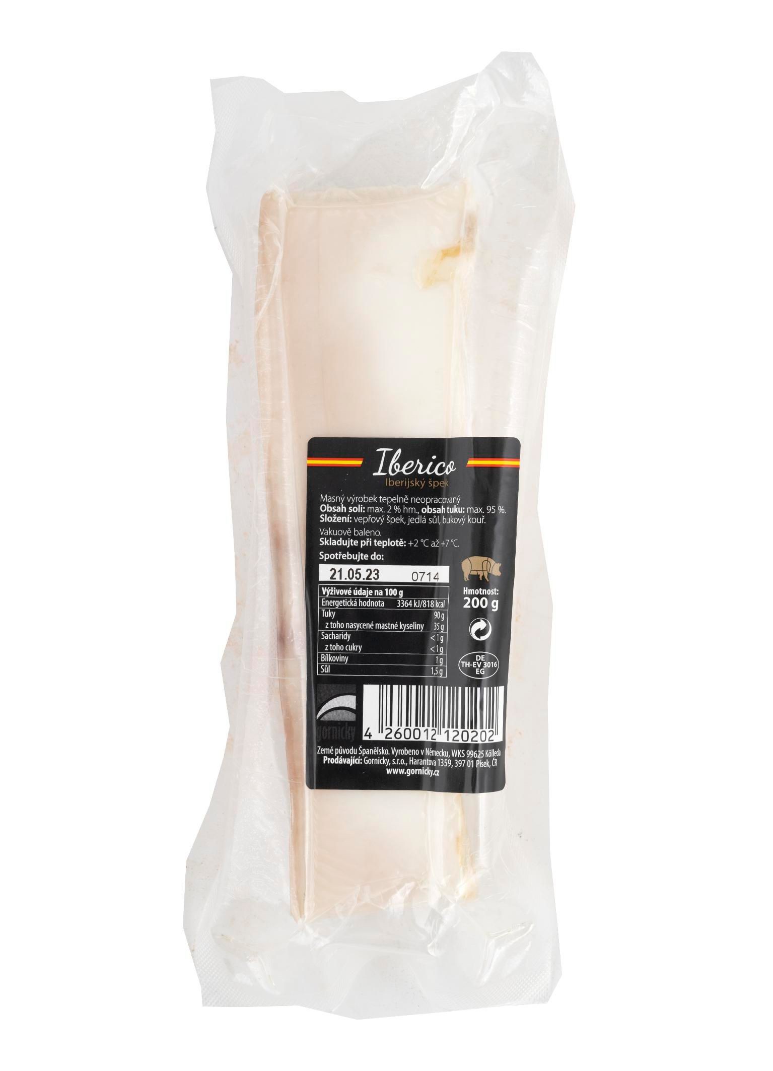 Uzeniny a lahůdky - Iberico Iberijský špek 200 g
