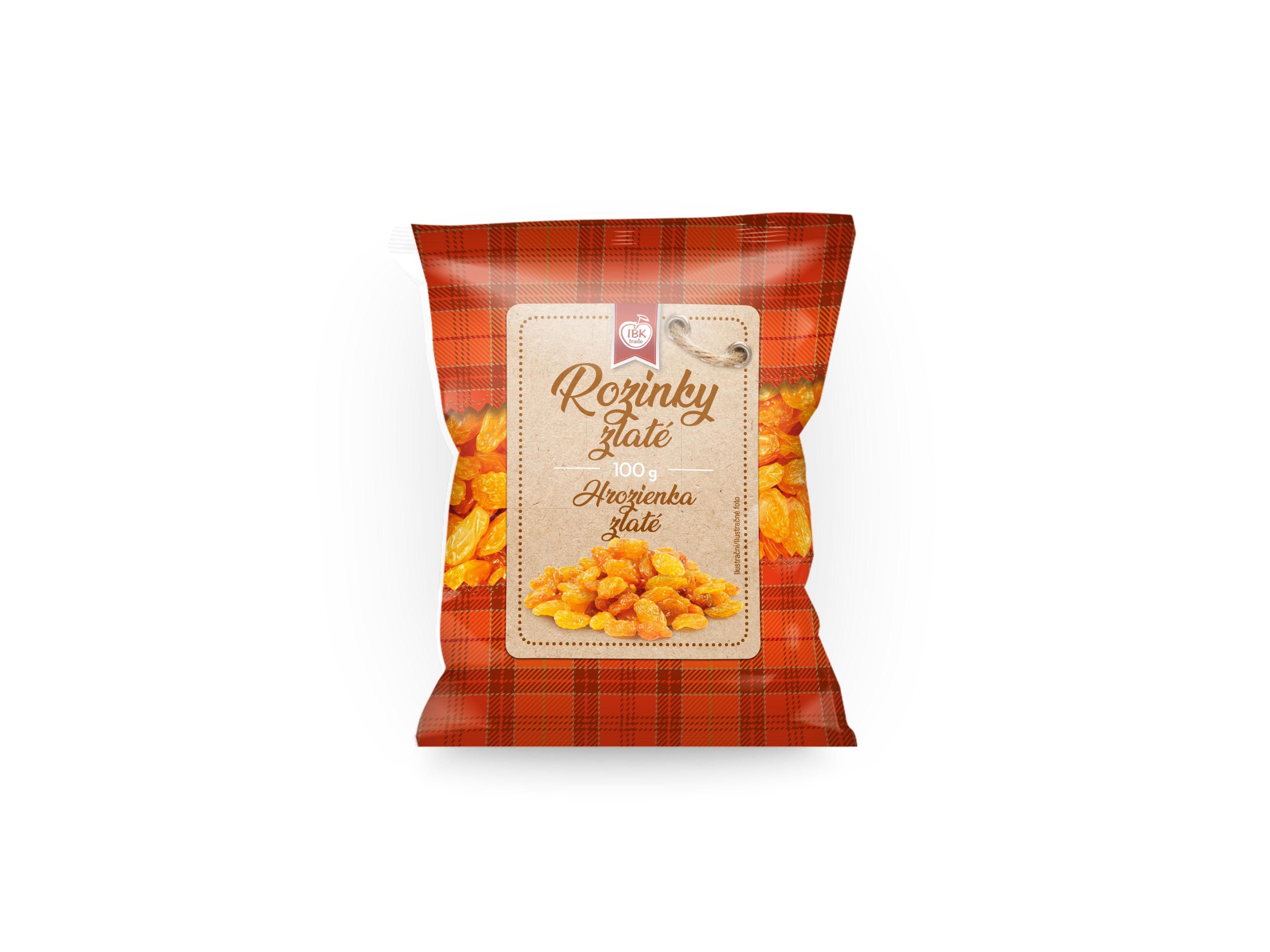 Trvanlivé potraviny - IBK Rozinky zlaté 100 g