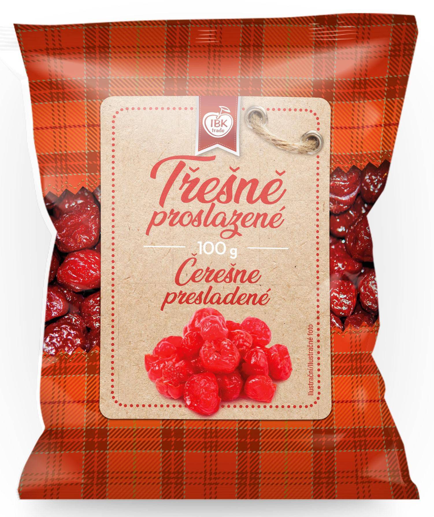 Trvanlivé potraviny - IBK Trade Třešně proslazované 100g