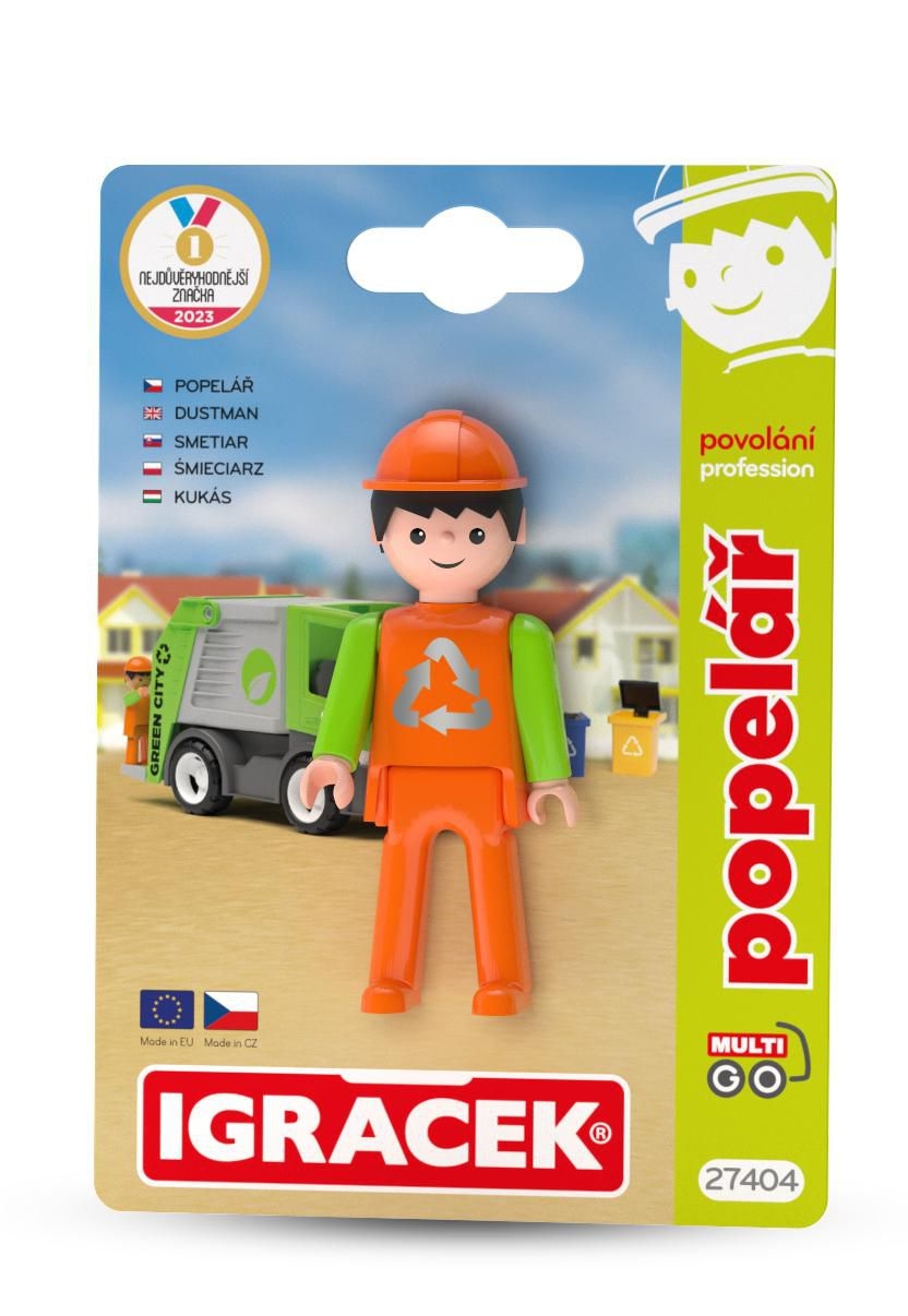 Svět dětí - Igráček MultiGO Popelář - figurka