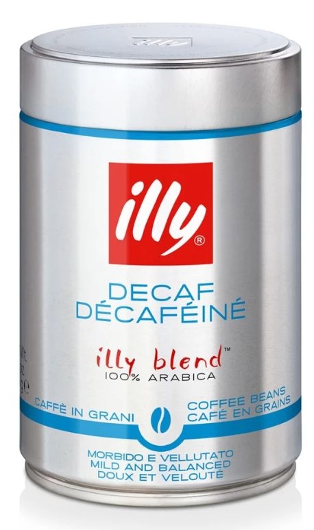 Nápoje - illy Decaffeinato Zrnková káva bez kofeinu 250g