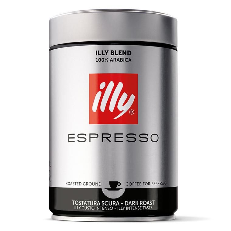 Nápoje - illy Espresso tmavě pražená mletá káva 250 g