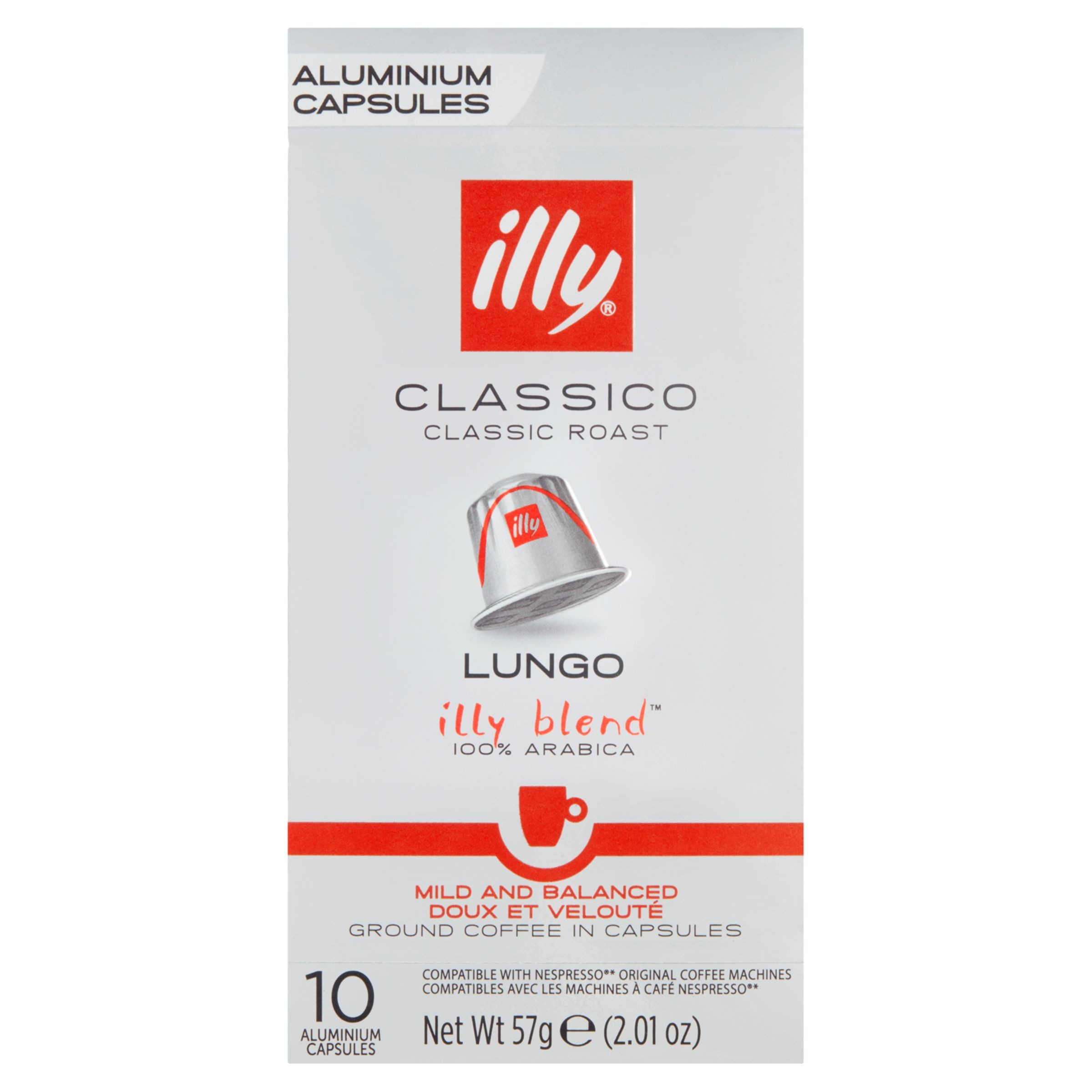 Nápoje - ILLY LUNGO CLASSICO 57G KAP