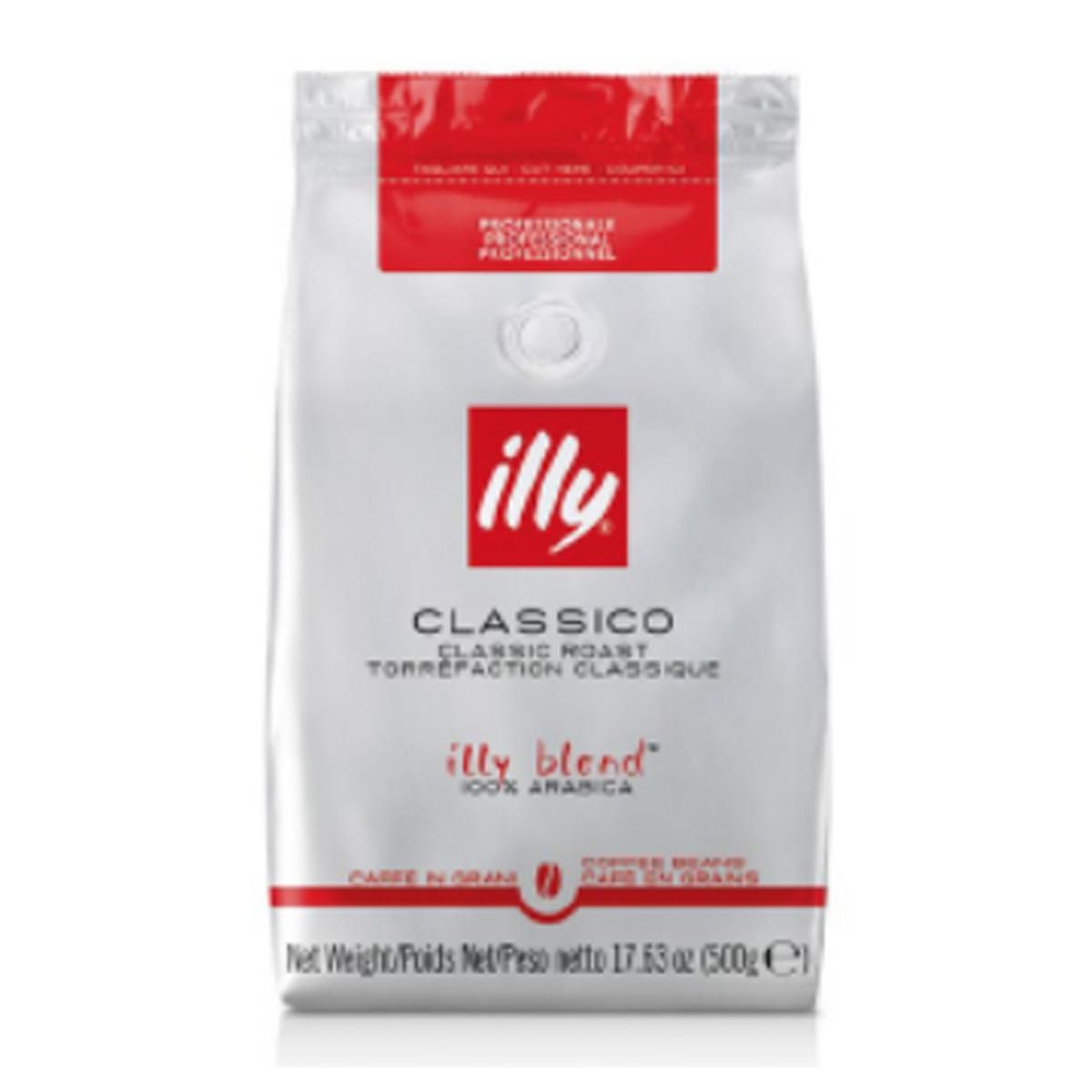 Trvanlivé potraviny - illy Zrnková káva Classico 500g