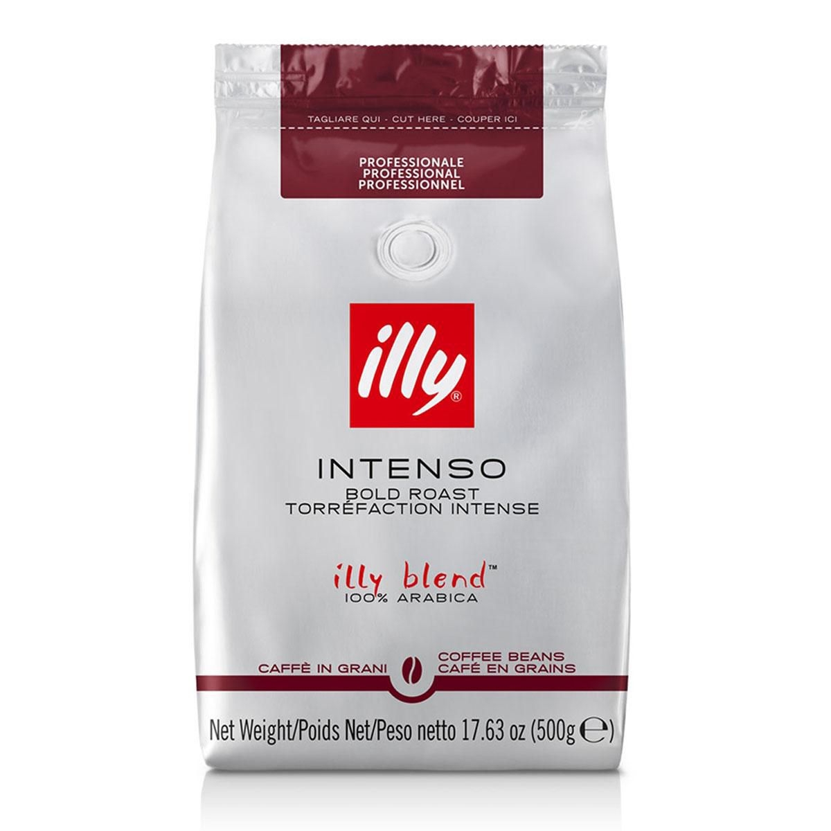 Trvanlivé potraviny - illy zrnková káva Intenso 500g