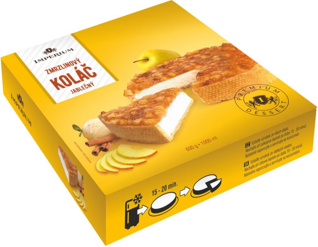 Mražené potraviny - Imperium Zmrzlinový koláč jablečný mražený 600 g