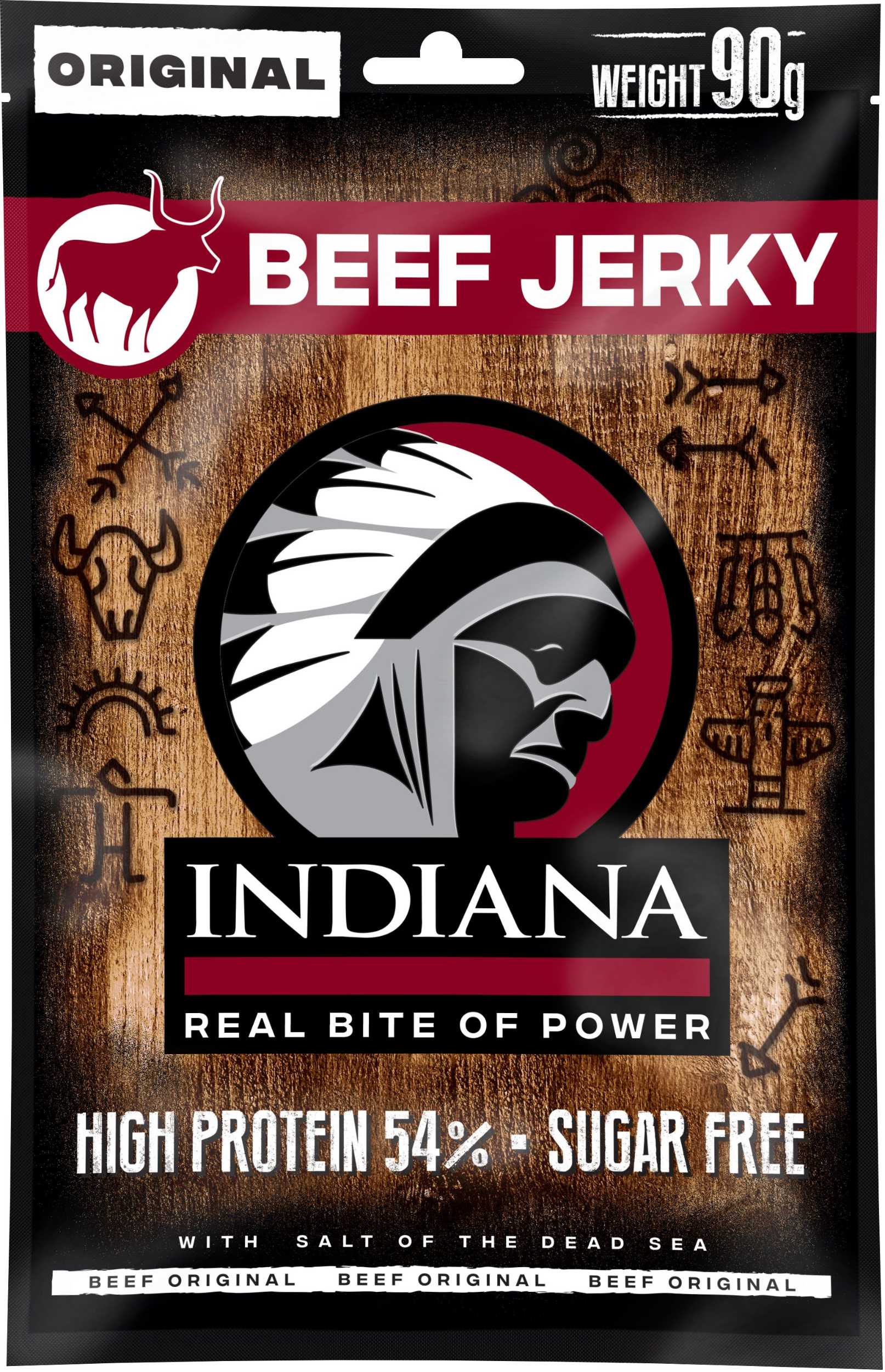 Trvanlivé potraviny - Indiana Jerky hovězí 90g