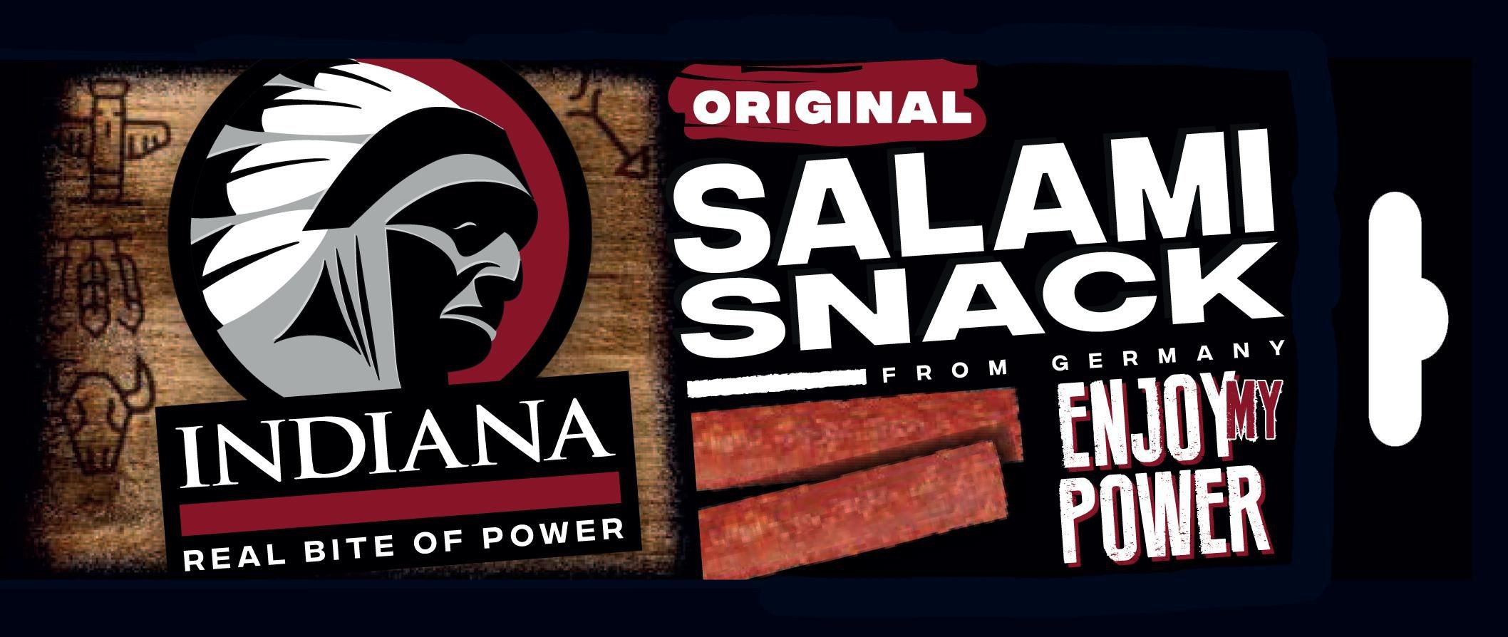 Trvanlivé potraviny - Indiana Jerky Salami Snack Original 18 g