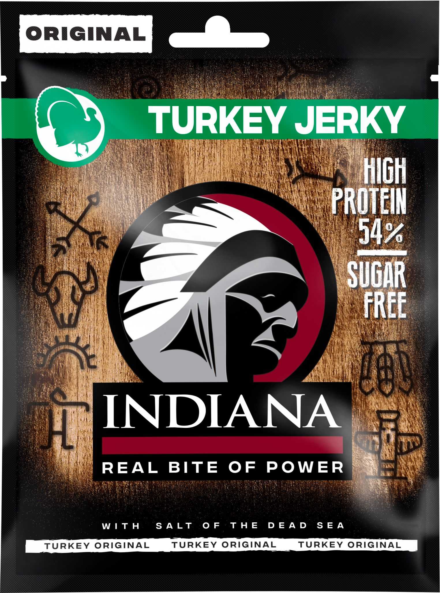 Trvanlivé potraviny - Indiana Jerky turkey (krůtí) original 25 g