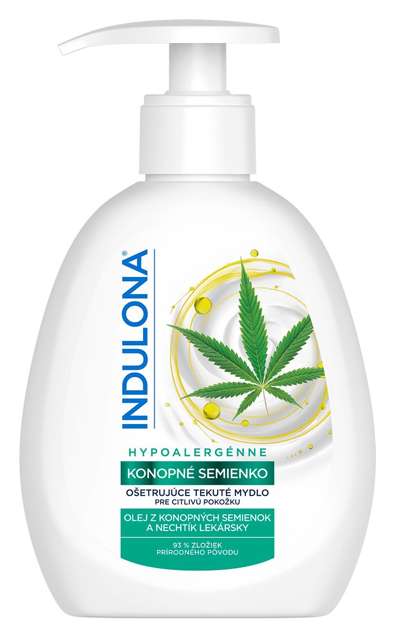 Drogerie a kosmetika - Indulona tekuté mýdlo na ruce Konopné semínko 250ml