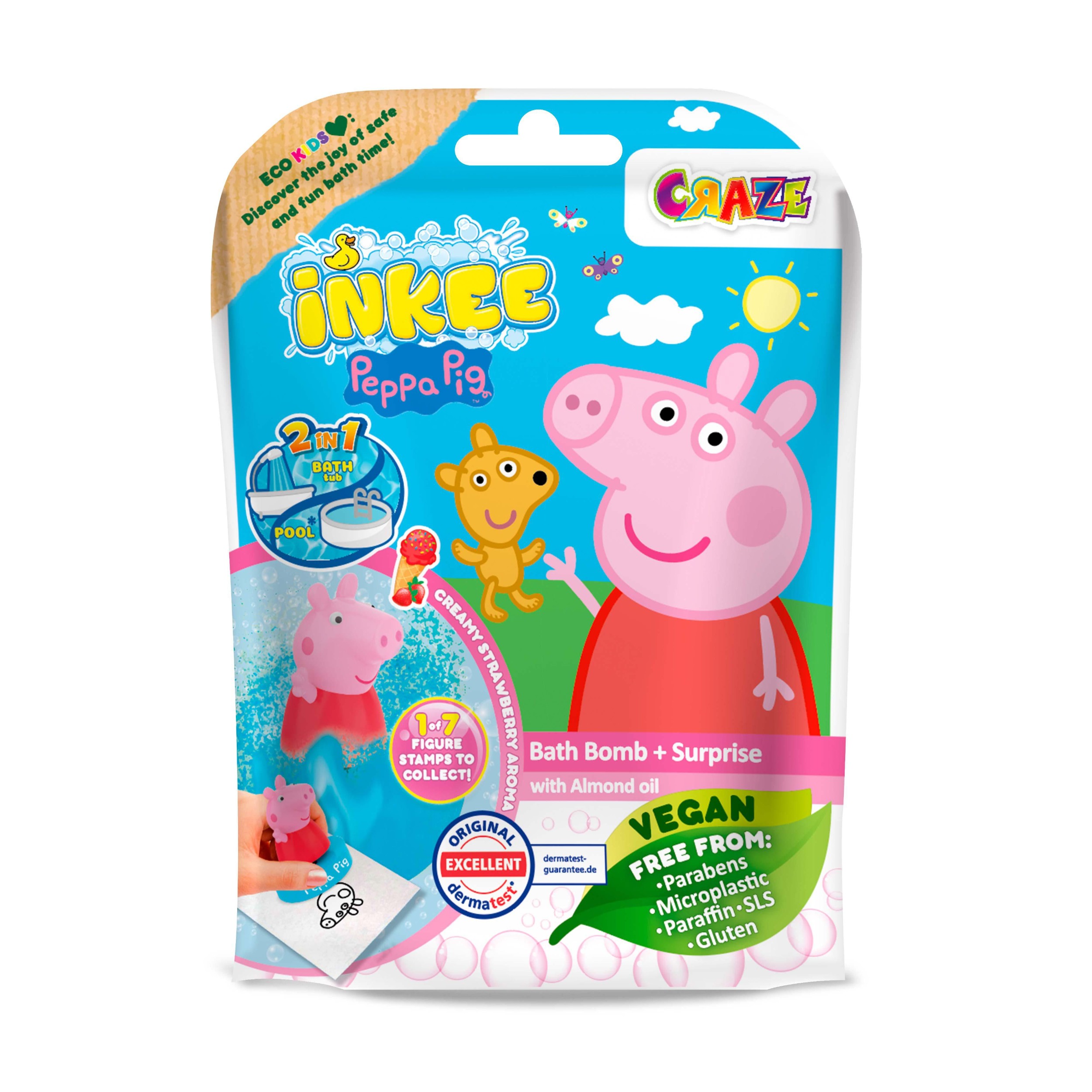 Svět dětí - INKEE Koupelová bomba s překvapením Peppa Pig 80g