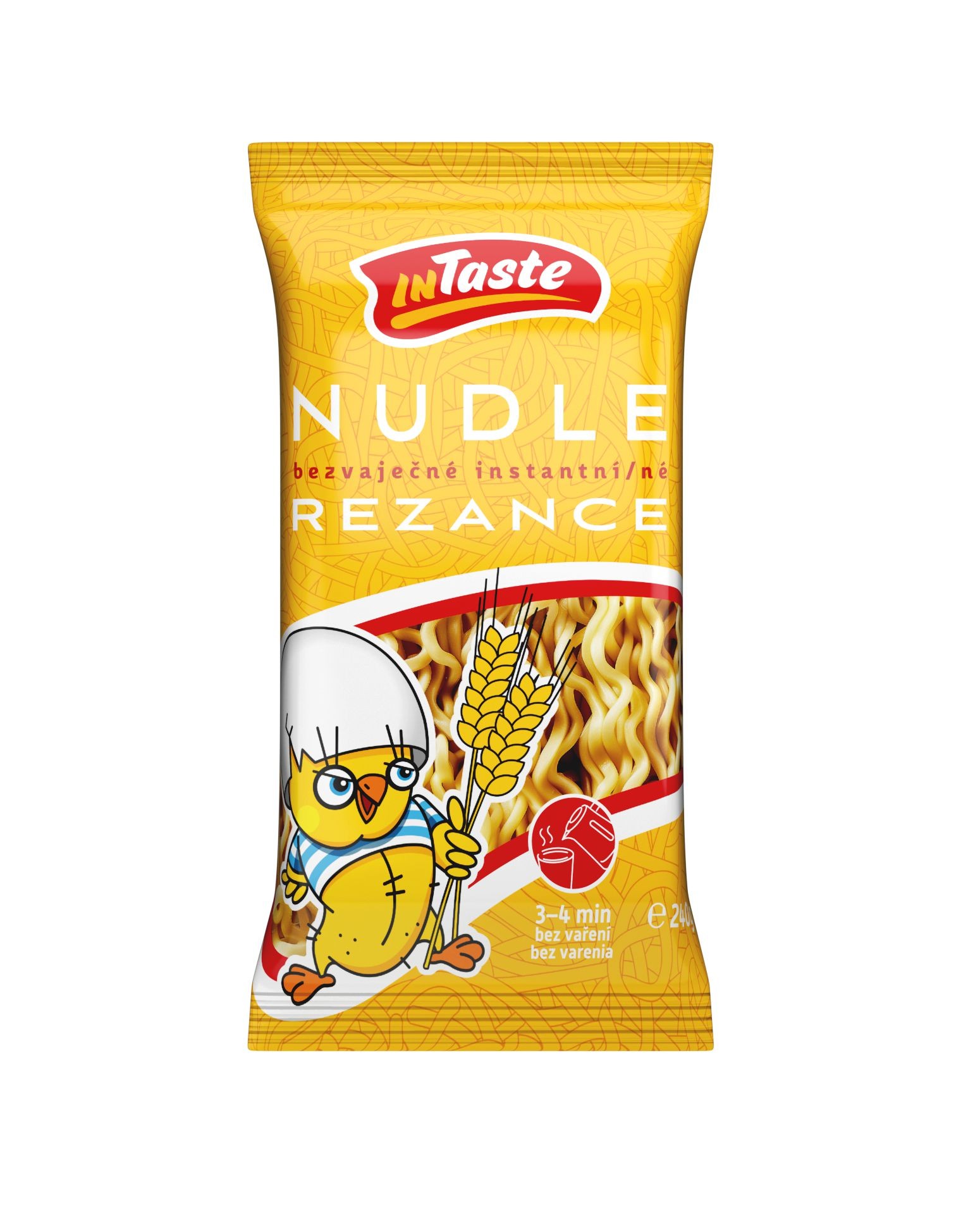 Trvanlivé potraviny - InTaste Instantní bezvaječné nudle 240 g