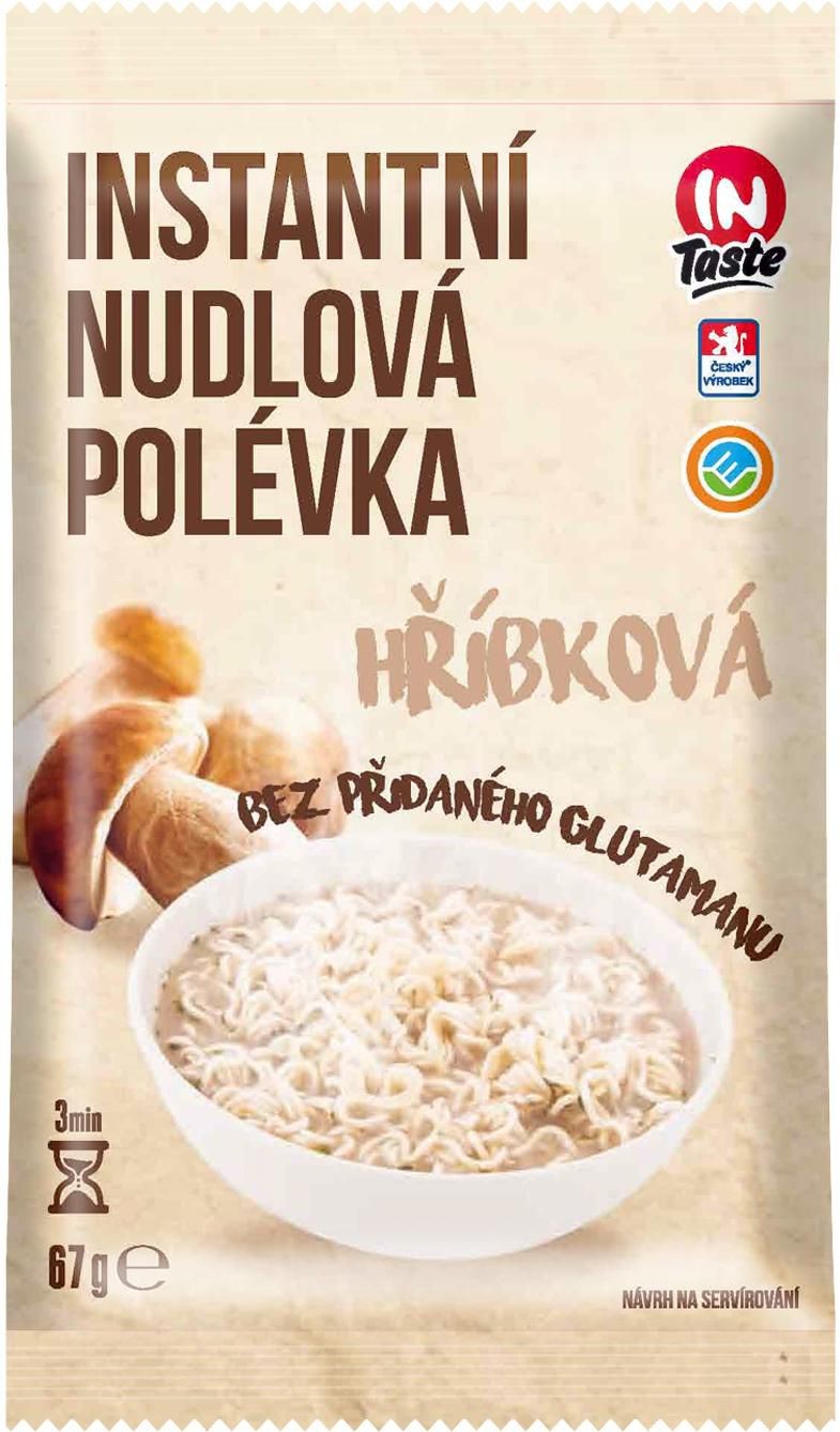 InTaste Instantní nudlová polévka hříbková 67 g-0