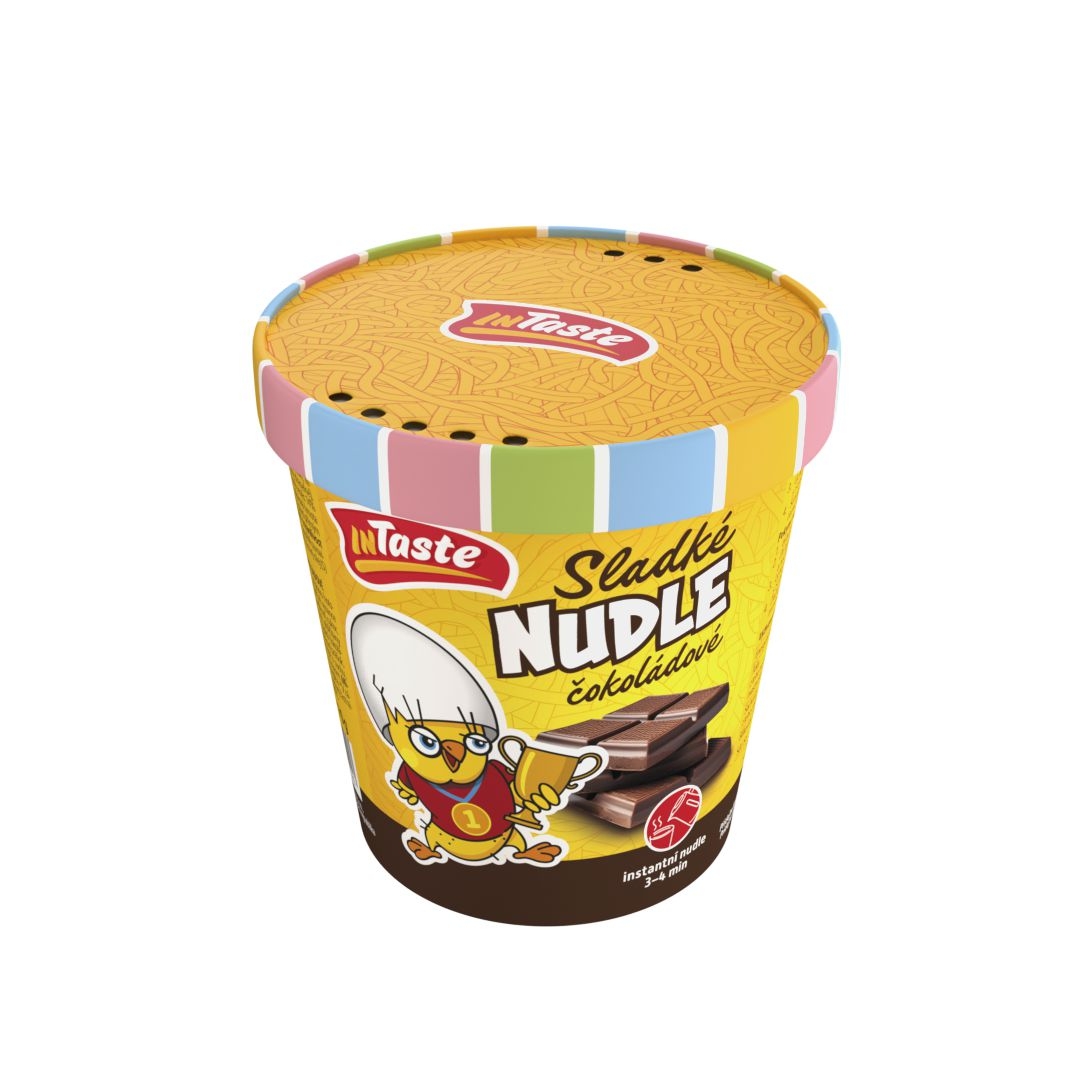 Trvanlivé potraviny - InTaste Instantní sladké nudle čokoládové 70g