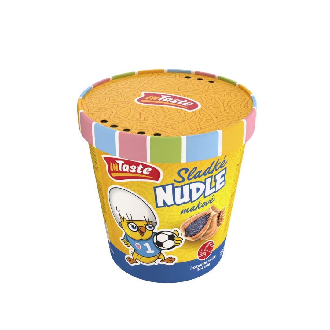 Trvanlivé potraviny - InTaste Instantní sladké nudle makové 70g