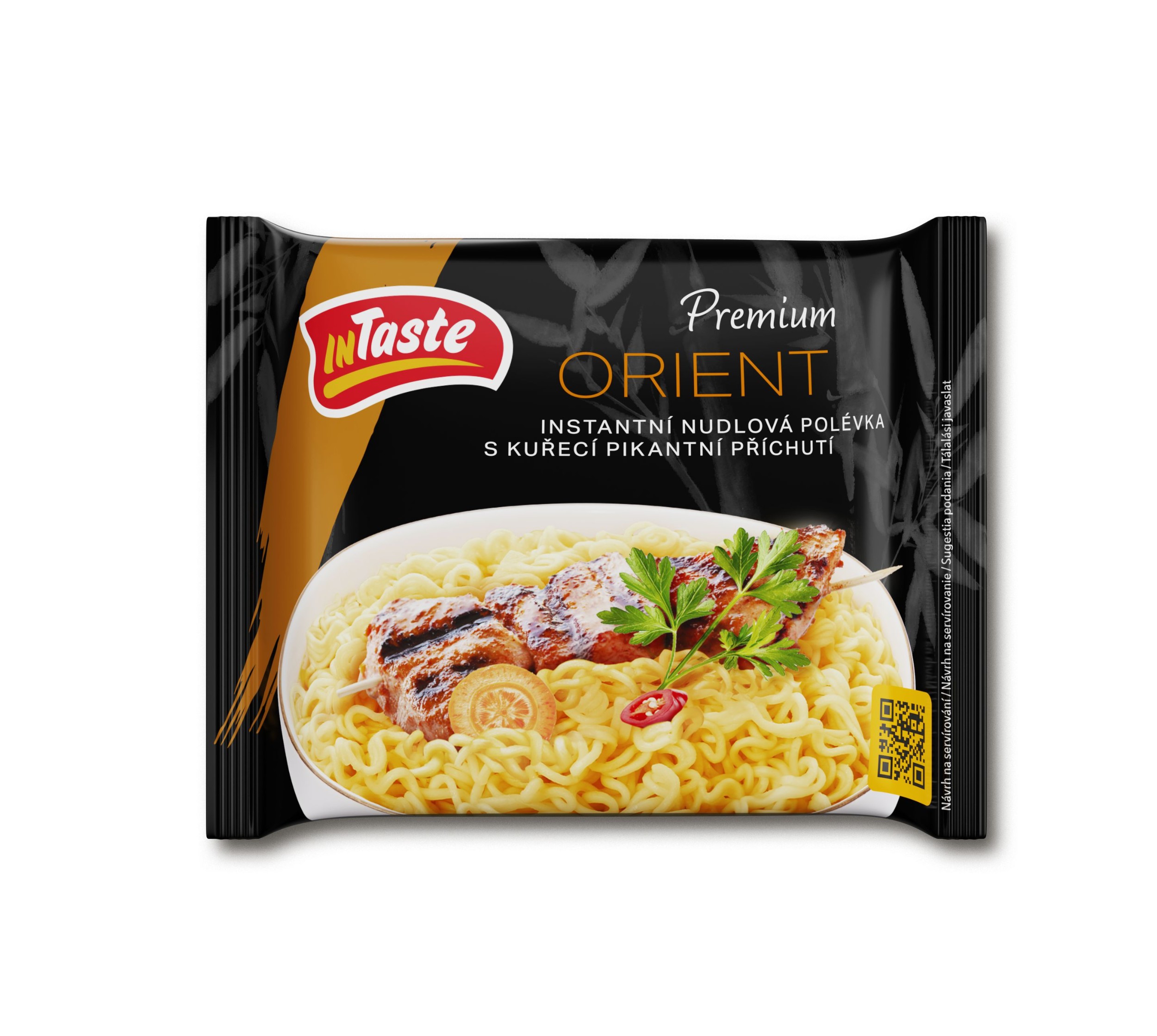 Trvanlivé potraviny - InTaste Premium Instantní nudlová polévka kuřecí, pikantní příchuť 70 g