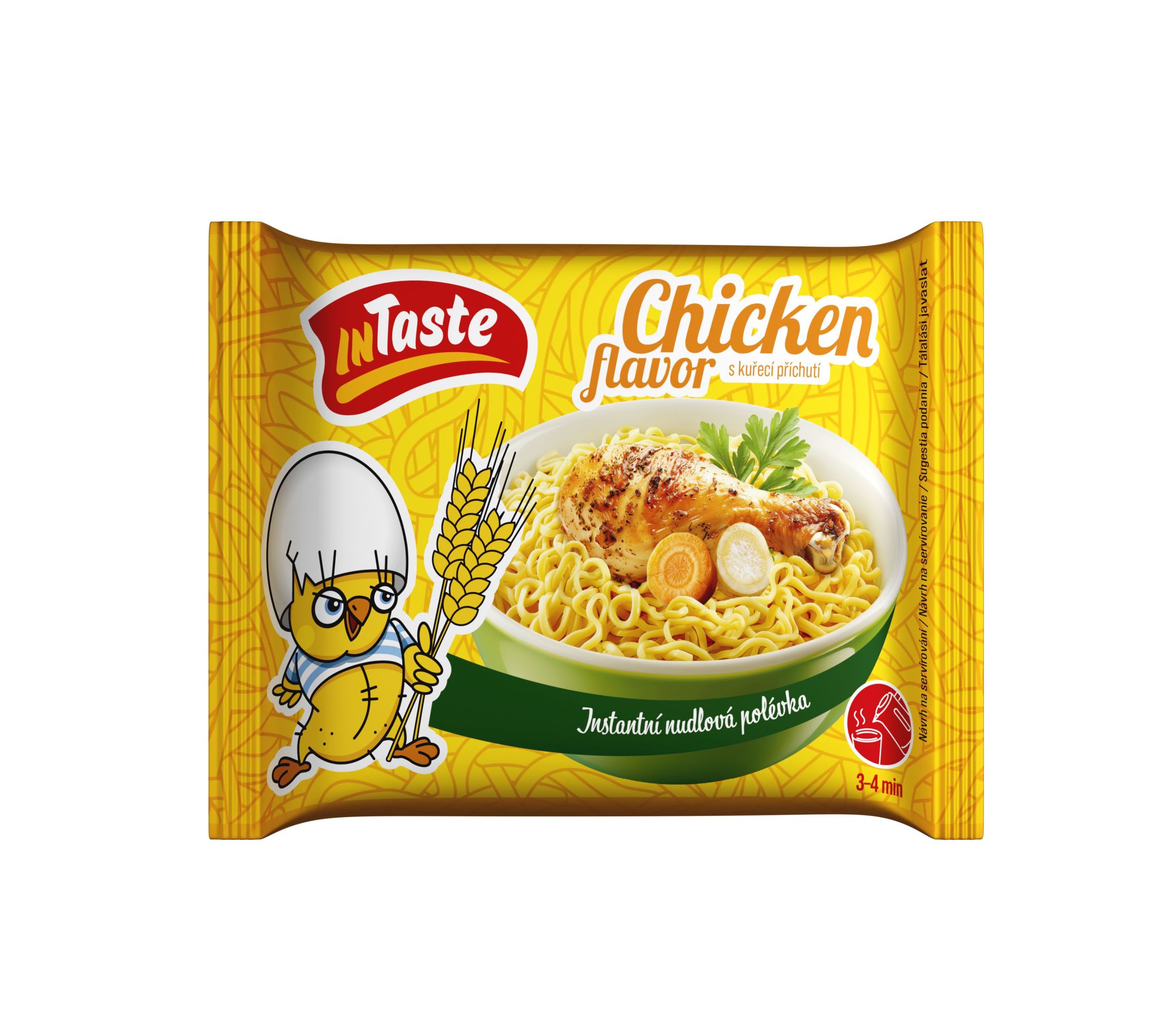 Trvanlivé potraviny - InTaste Quality Instantní nudlová polévka s příchutí kuřecí 65 g