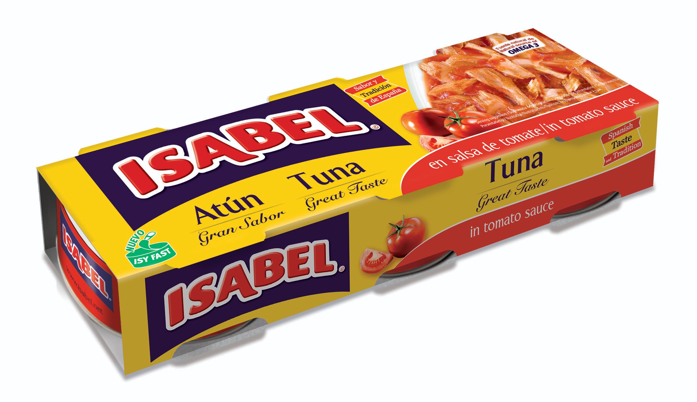 Trvanlivé potraviny - Isabel  Tuňák rajčatová omáčka 3x80 g