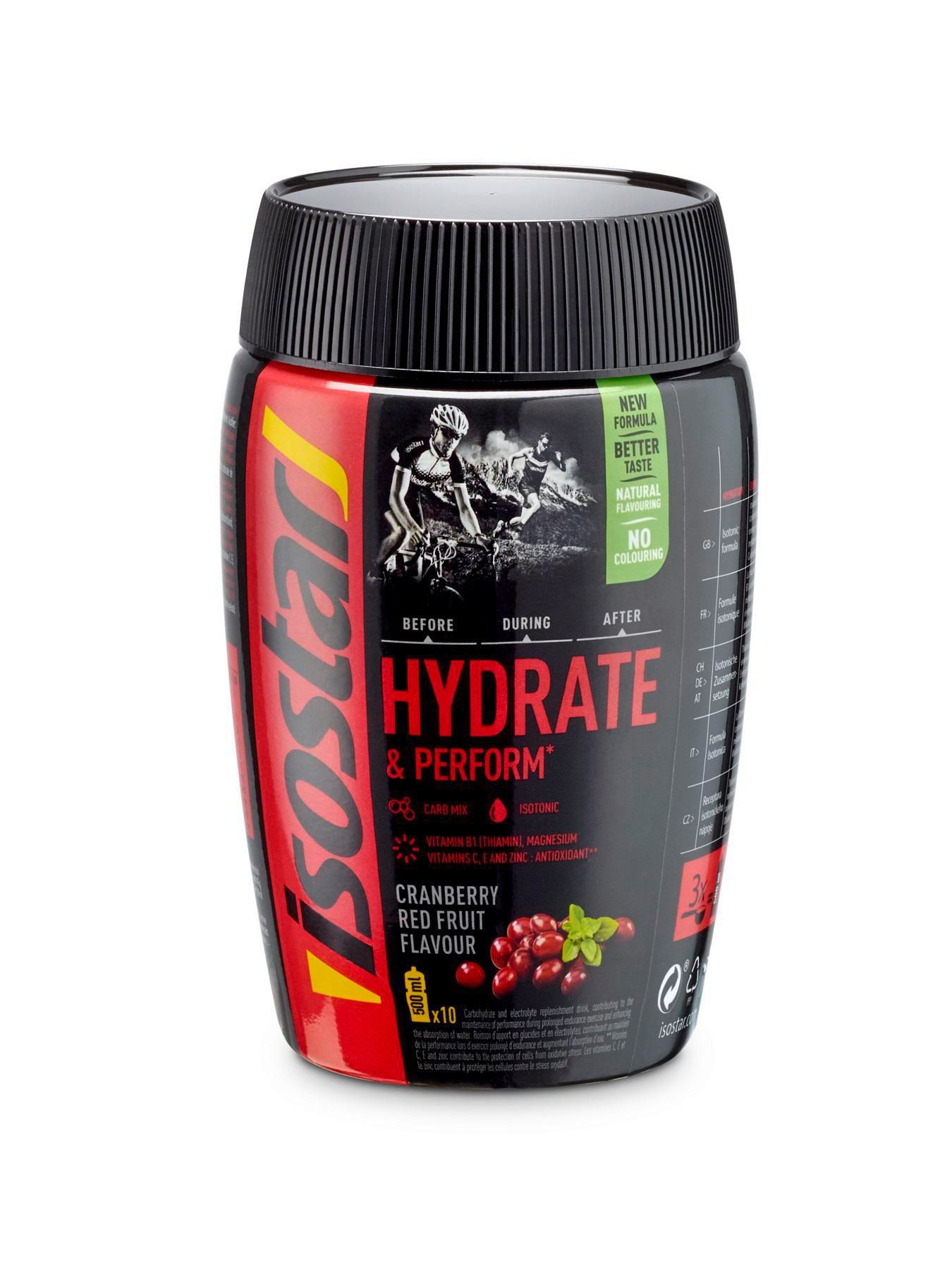 Nápoje - Isostar Hydrate & Perform prášek brusinka 400 g