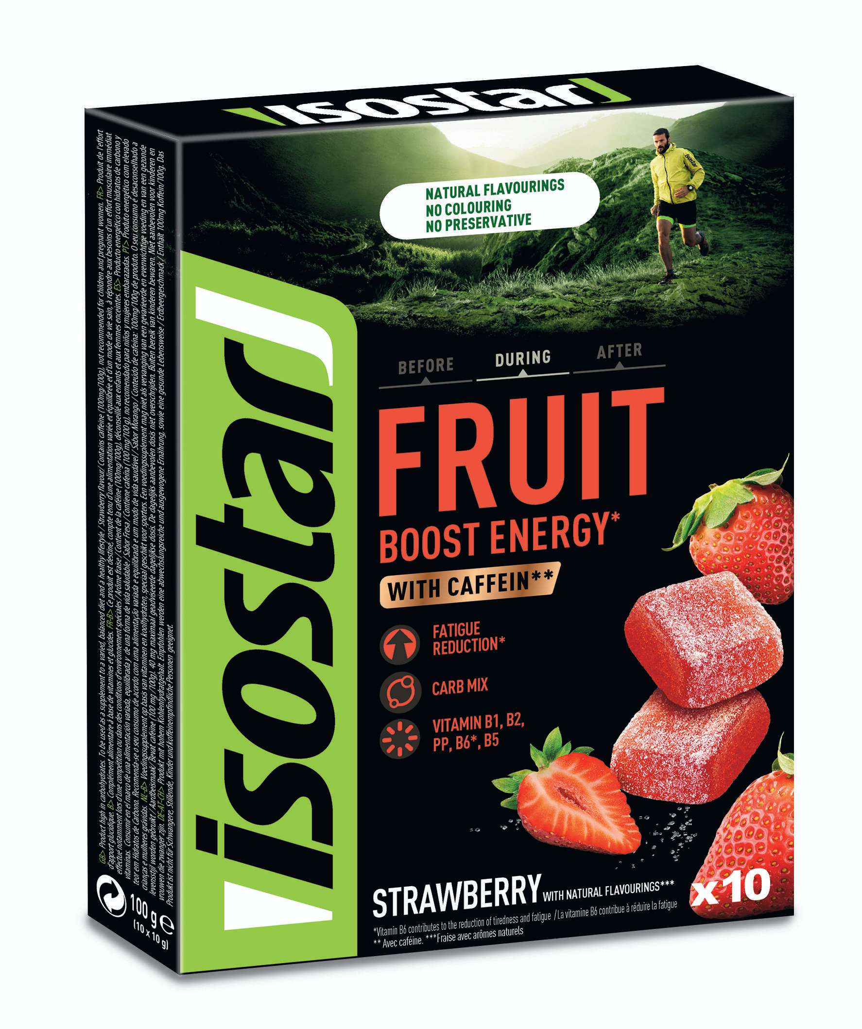 Domácnost a Zahrada - Isostar Želé s kofeinem Jahoda 100 g