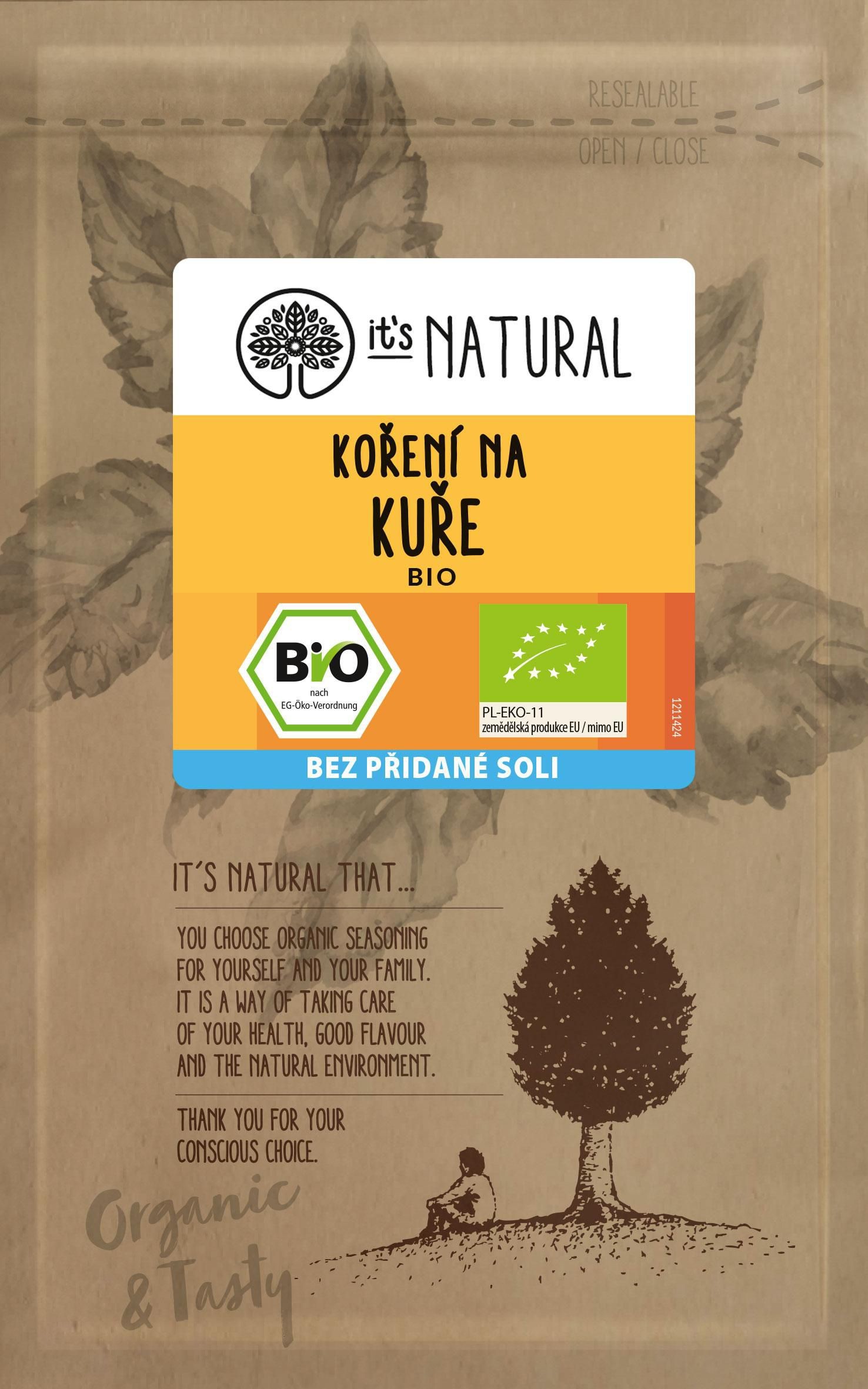 Zdravý svět - It´s Natural BIO Koření na kuře 20 g