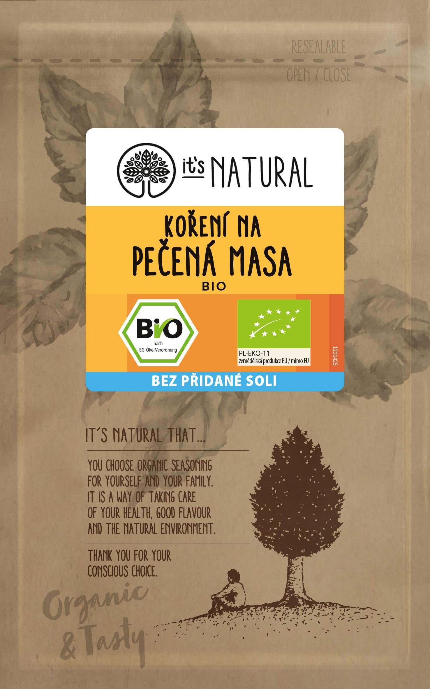 Trvanlivé potraviny - It's Natural BIO Koření na pečená masa 20g