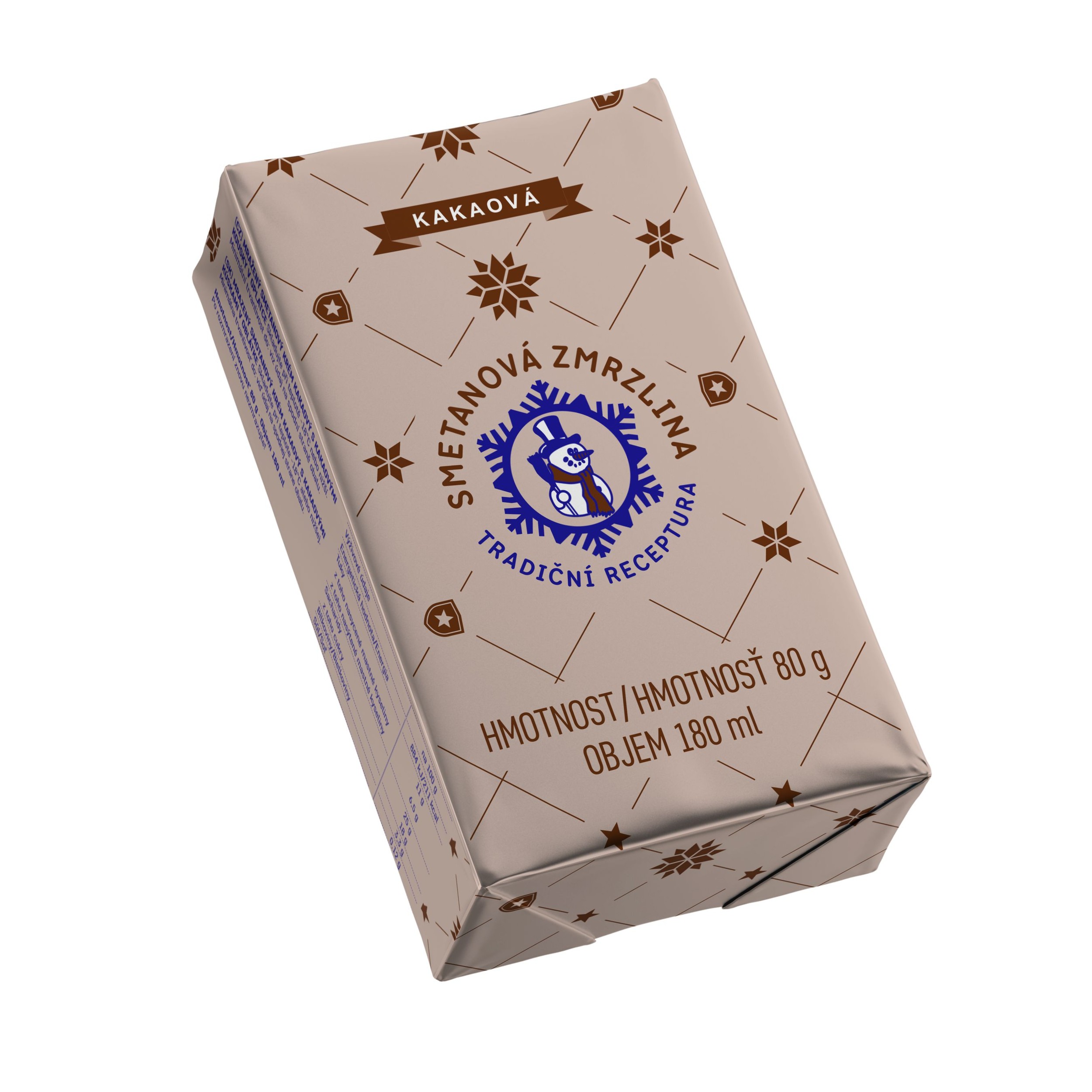 Mražené potraviny - J.A.D. Originál ruská zmrzlina kakaová 180ml
