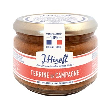 Trvanlivé potraviny - J. Hénaff Traditional country pate, Tradiční venkovská paštika 180g