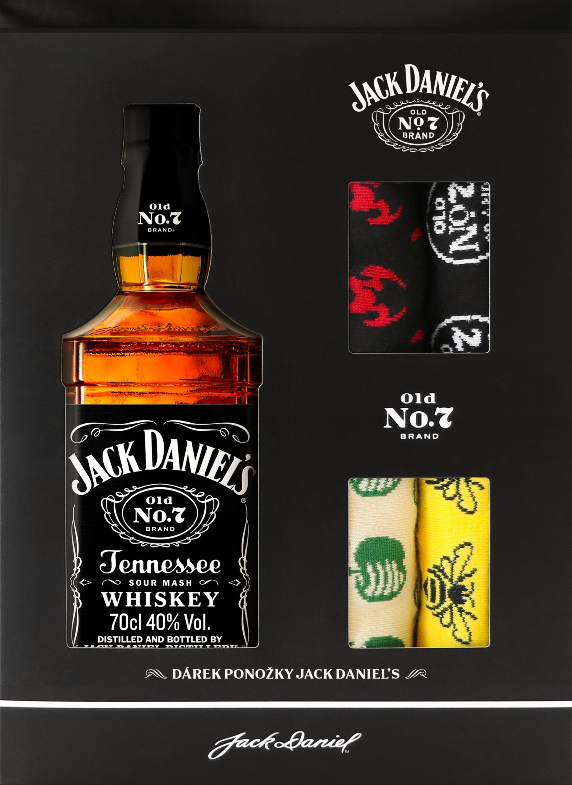 Nápoje - Jack Daniel's 700ml + 4 páry ponožek