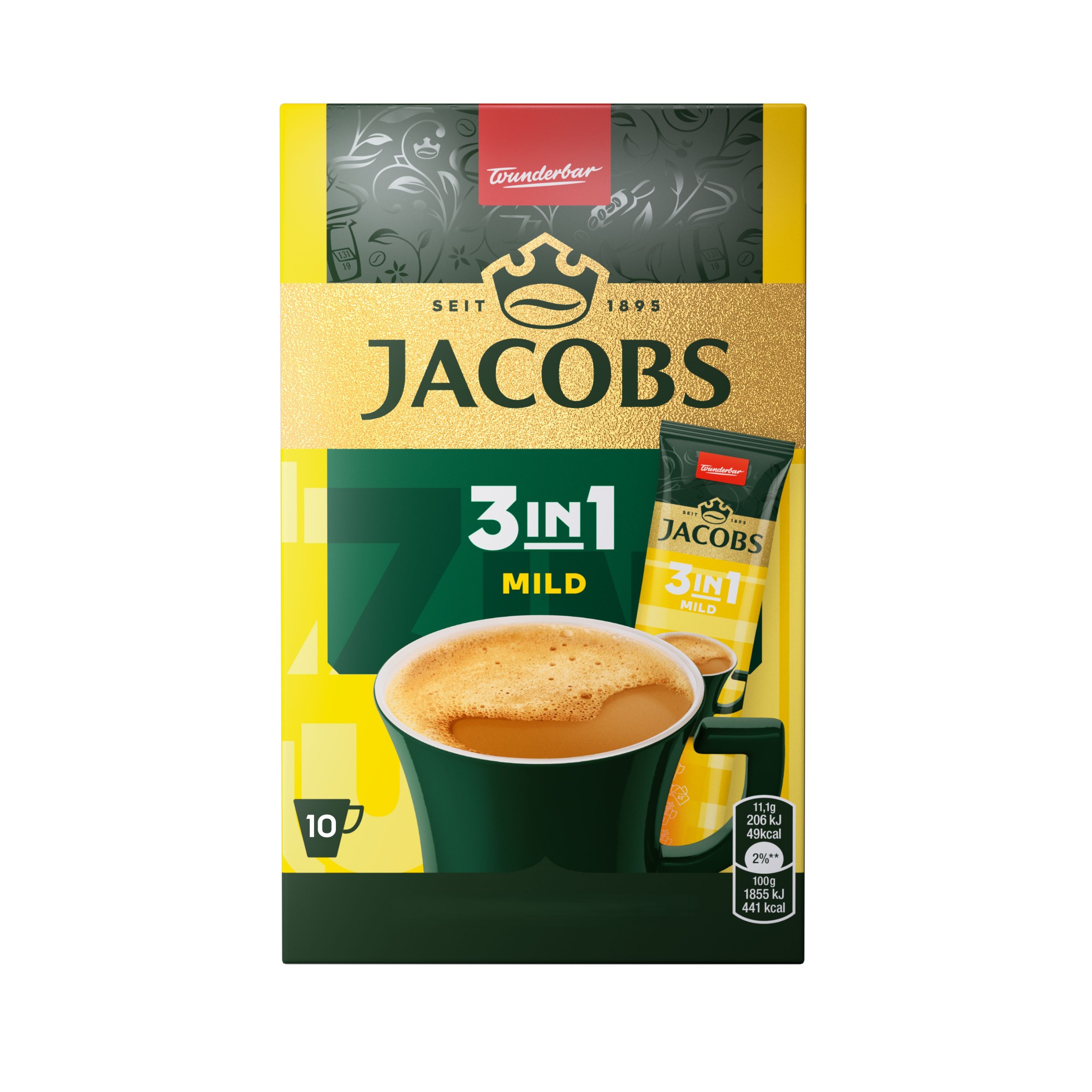 Nápoje - Jacobs 3v1 Mild 111g
