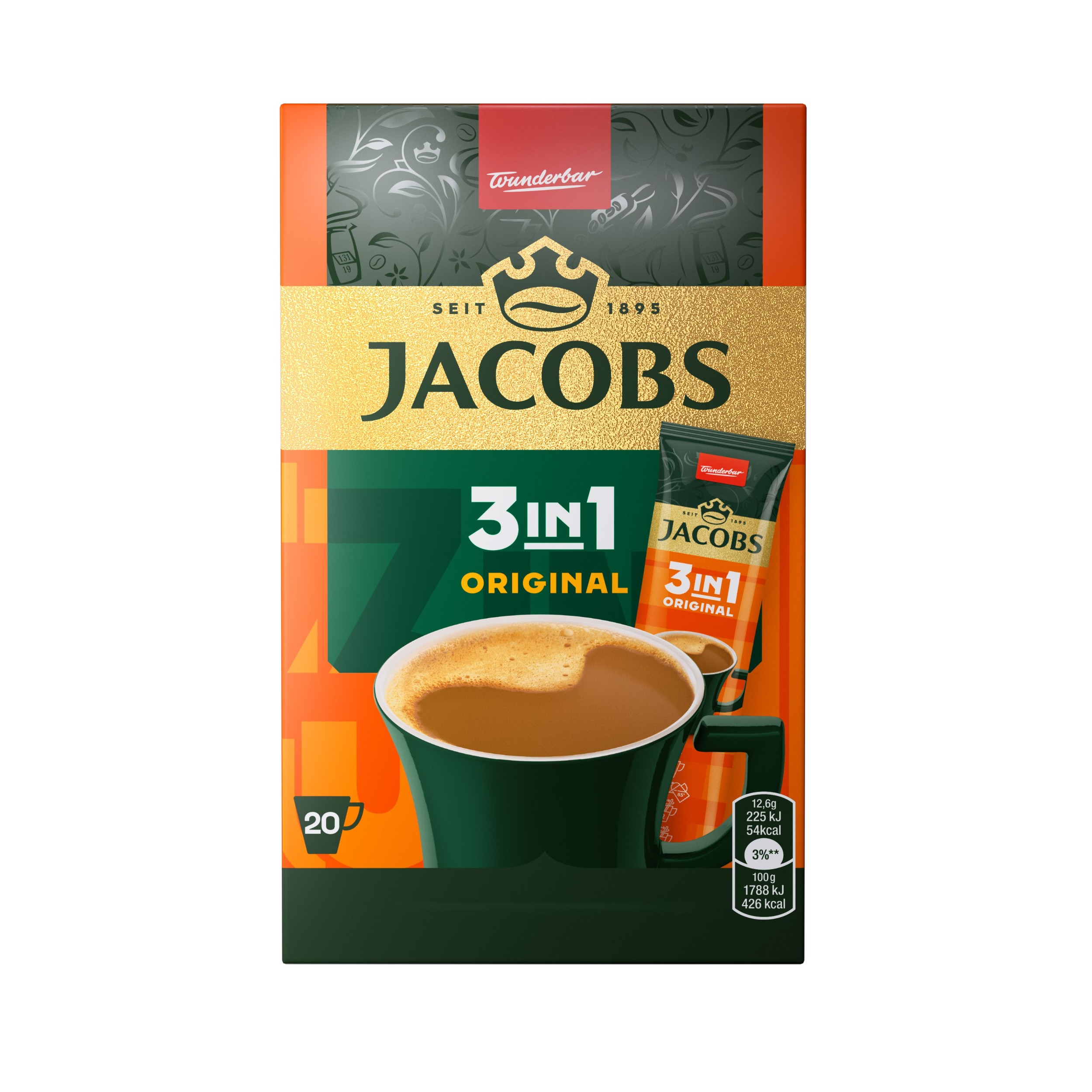 Nápoje - Jacobs 3v1 Original 20ks 252g