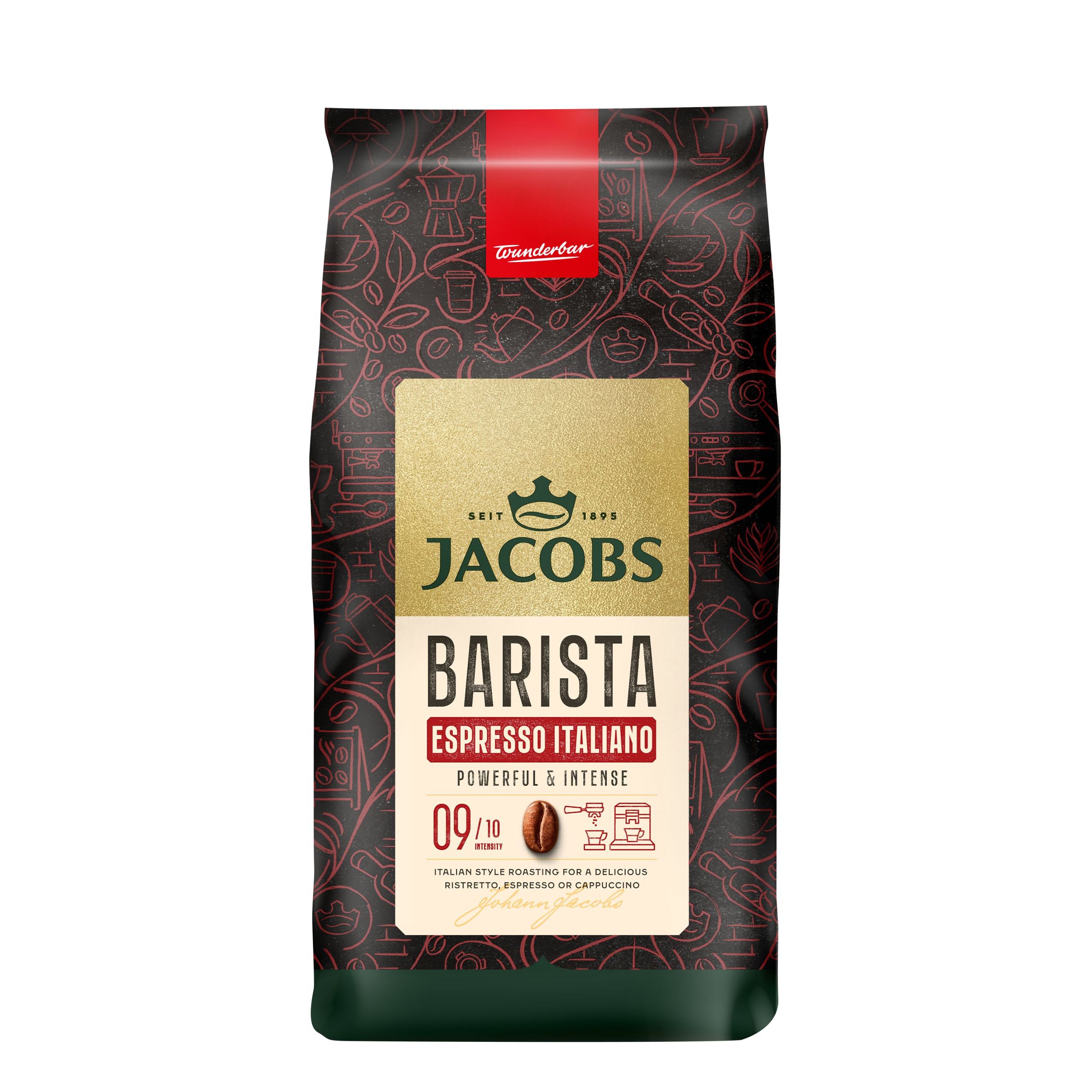Nápoje - Jacobs Barista Editions Espresso Italiano Káva pražená zrnková 1000g