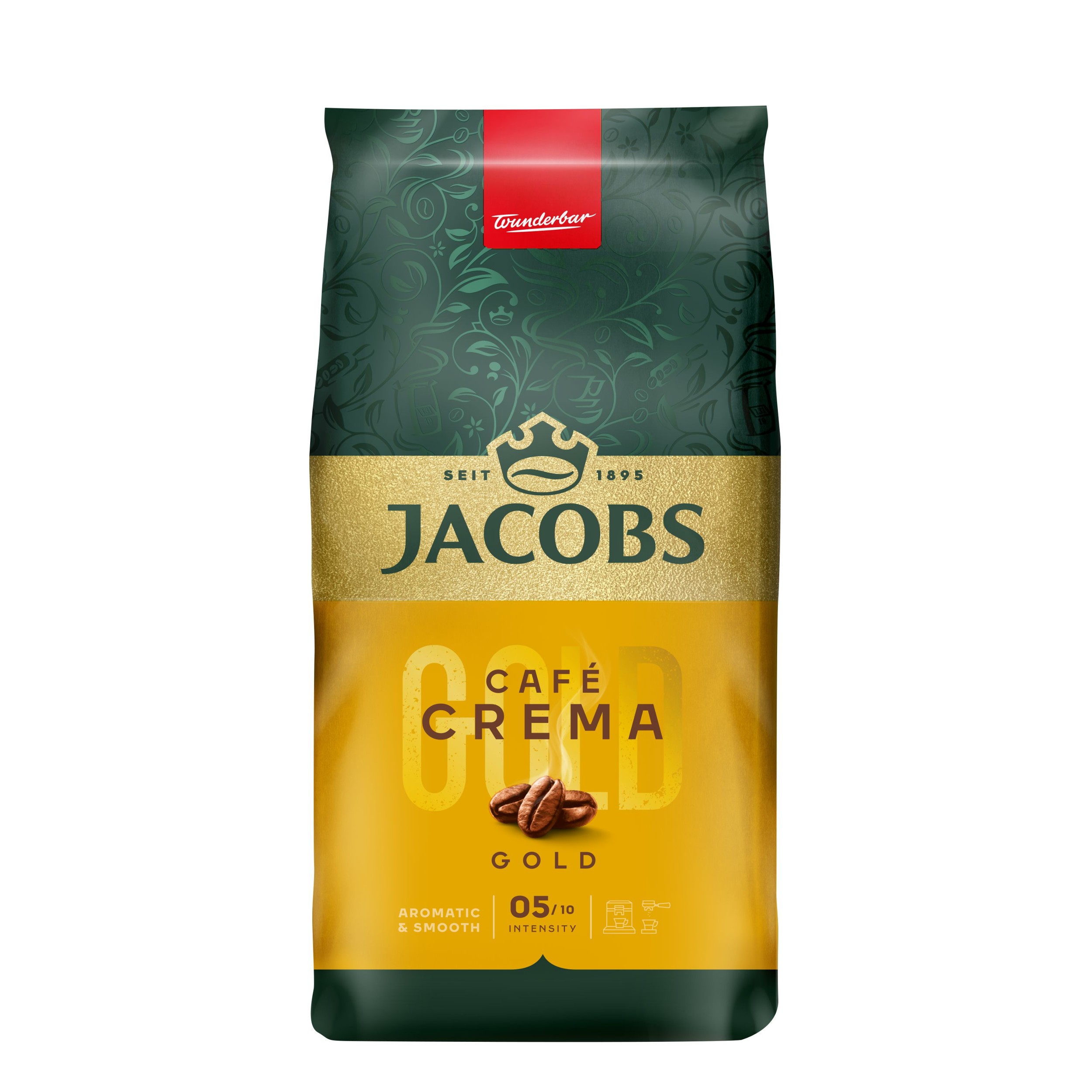 Nápoje - Jacobs Crema Pražená zrnková káva 1 kg