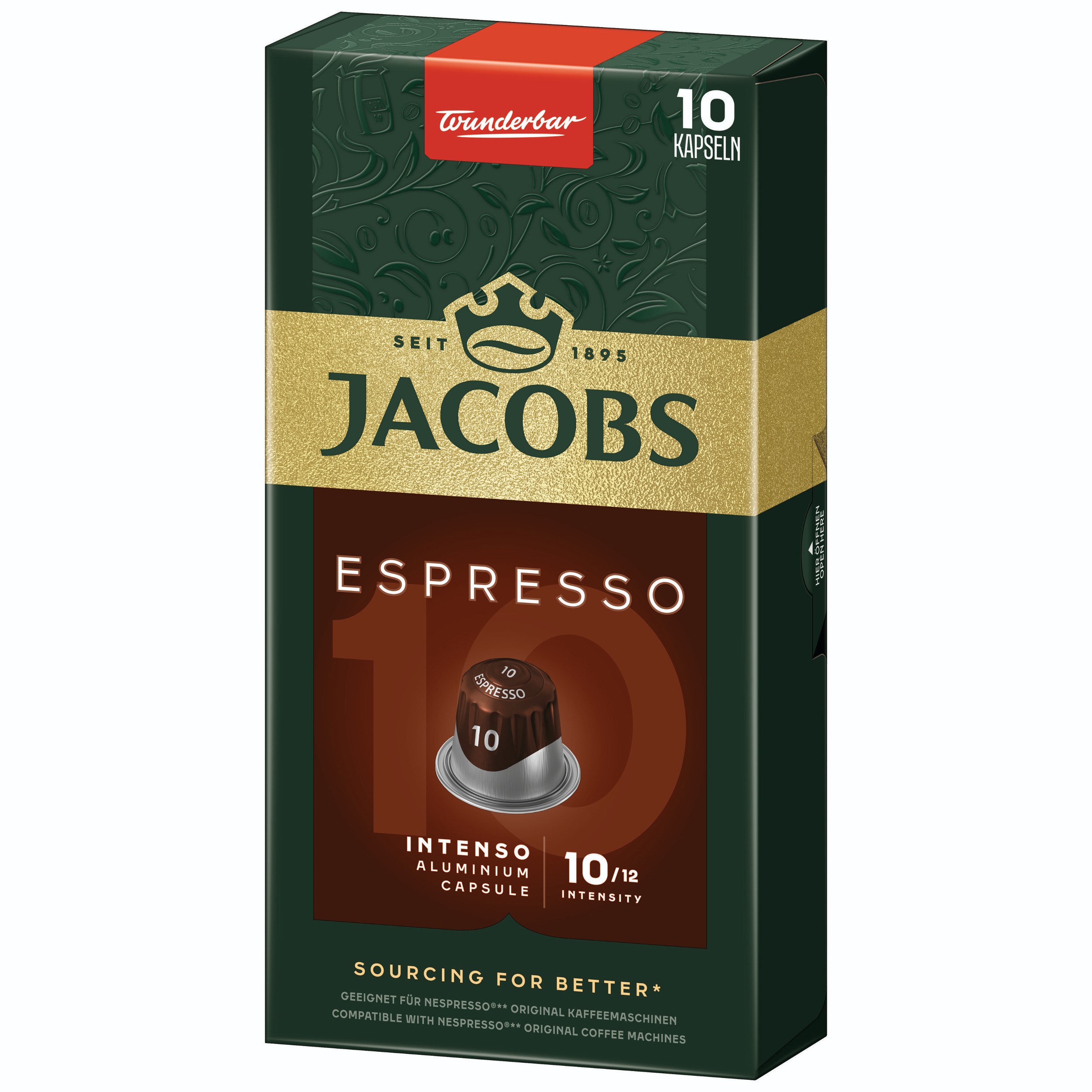 Nápoje - Jacobs Espresso Intenso Intenzita 10 10 ks