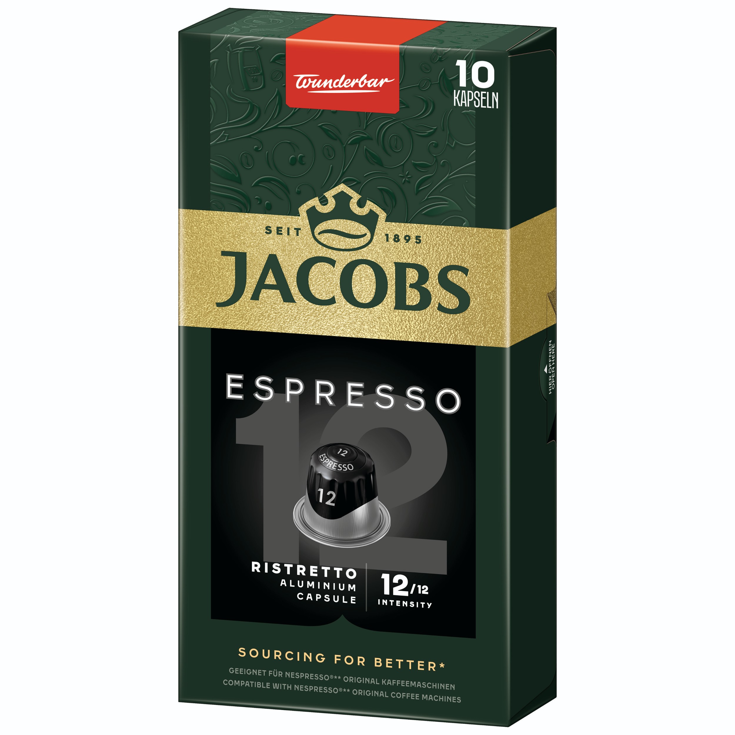 Nápoje - Jacobs Espresso Ristretto Intenzita 12 10 ks