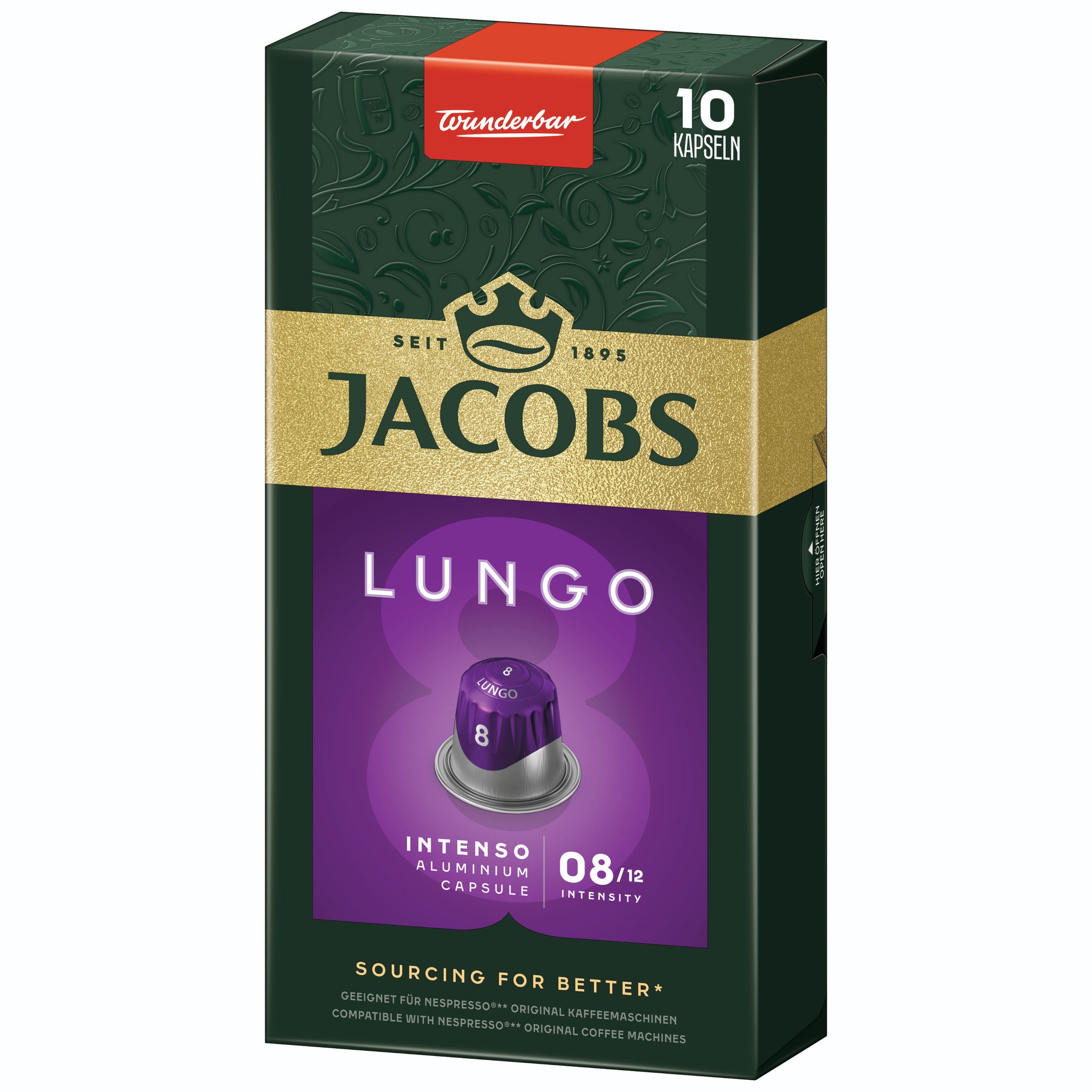 Nápoje - Jacobs Lungo Intenso Intenzita 8 10 ks