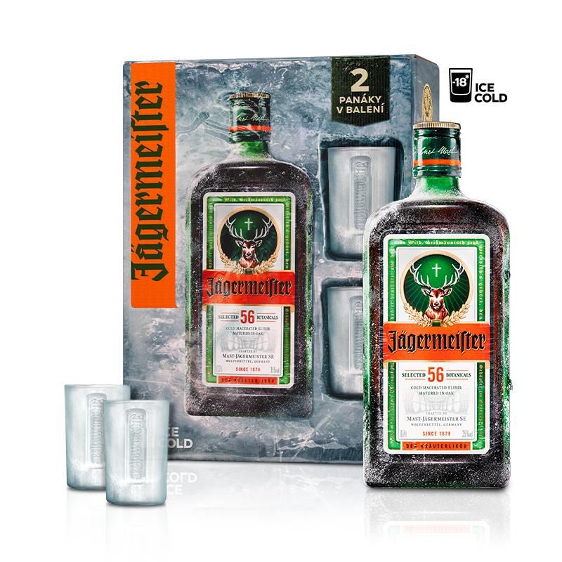 Nápoje - Jägermeister + 2 sklenice 700 ml