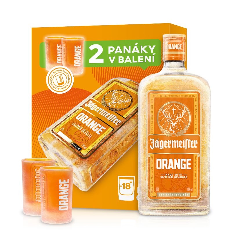 Nápoje - Jägermeister Orange 0,7l + 2 panáky