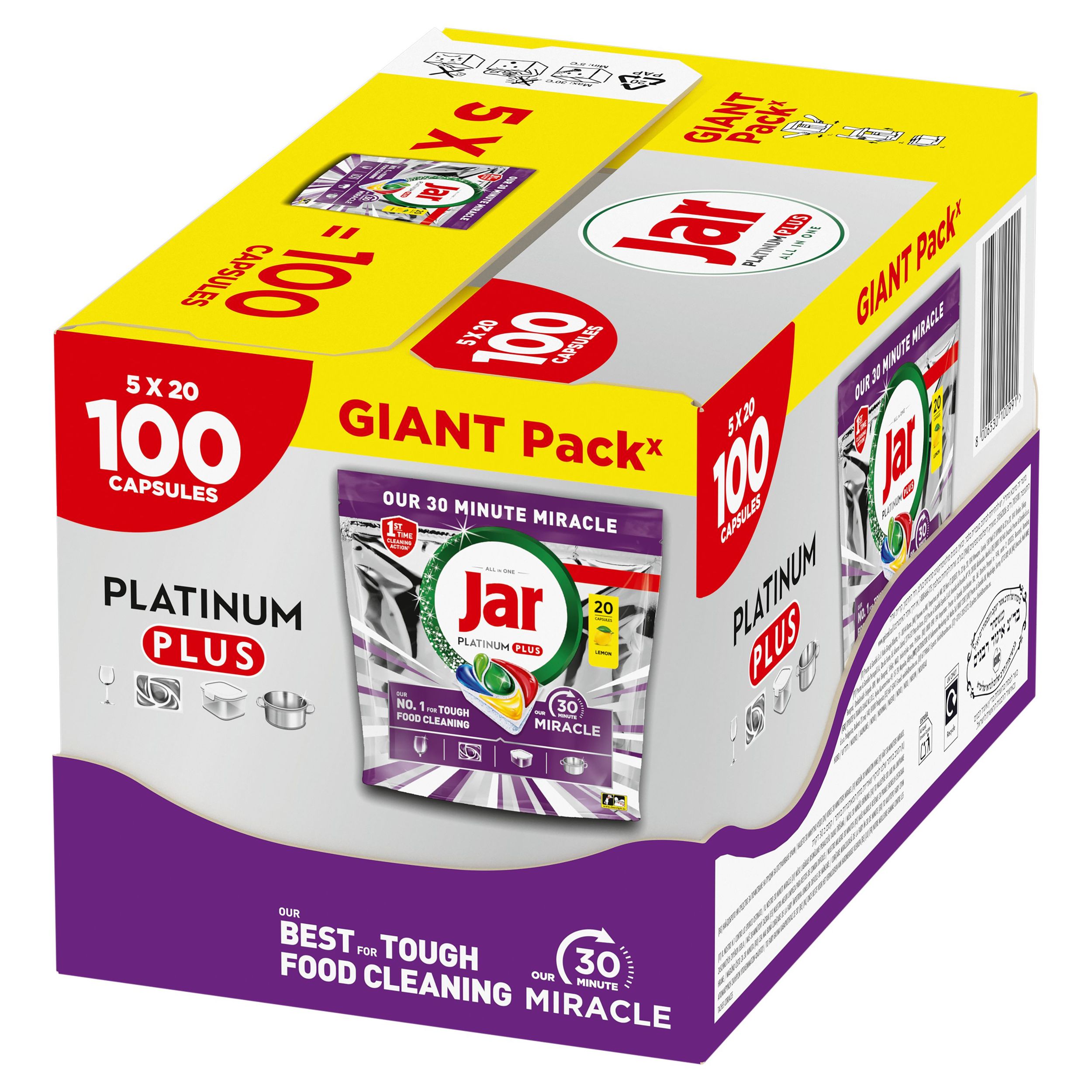 Drogerie a kosmetika - Jar ADW Platinum Plus Lemon 100 ks
