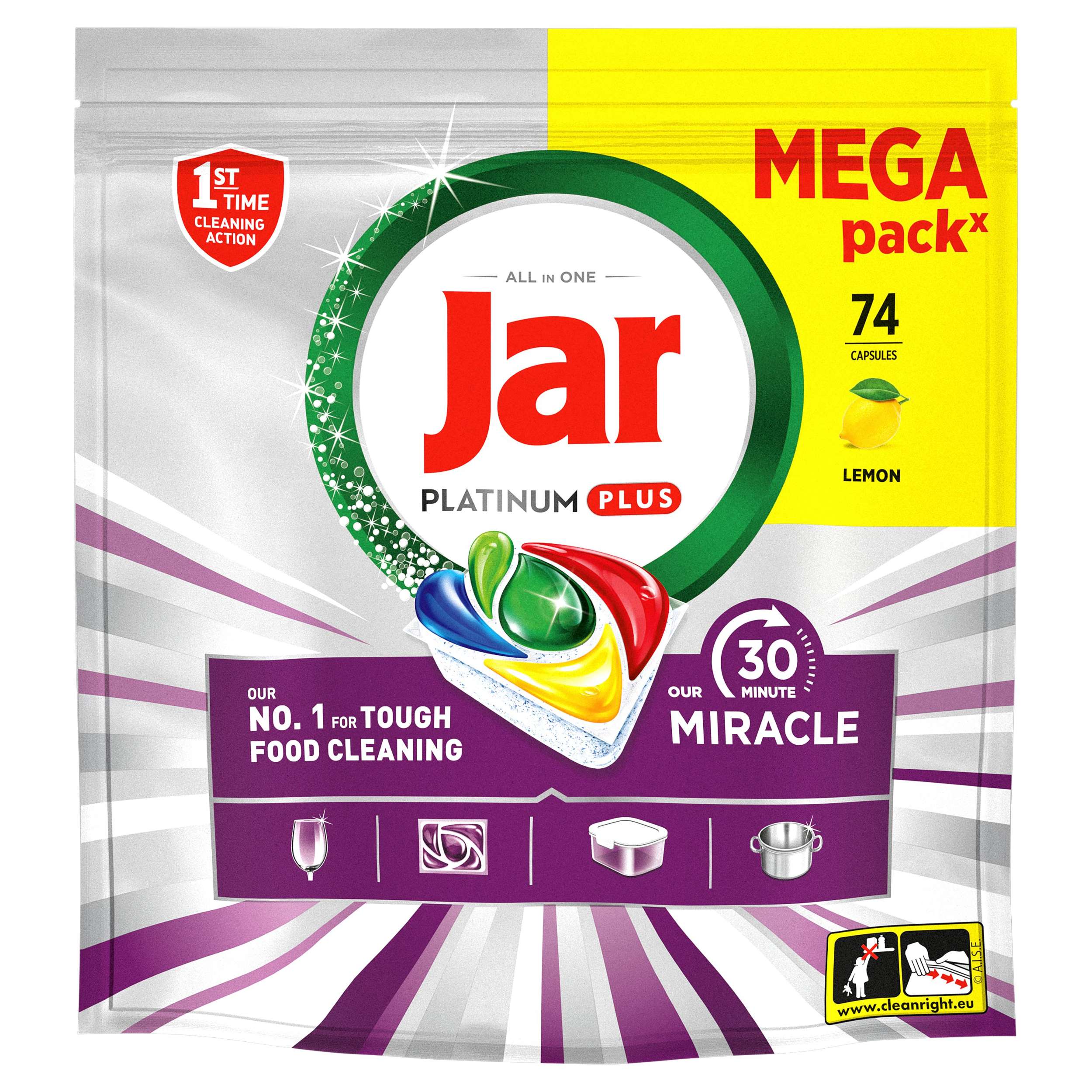 Drogerie a kosmetika - Jar ADW Platinum Plus Lemon 74 ks