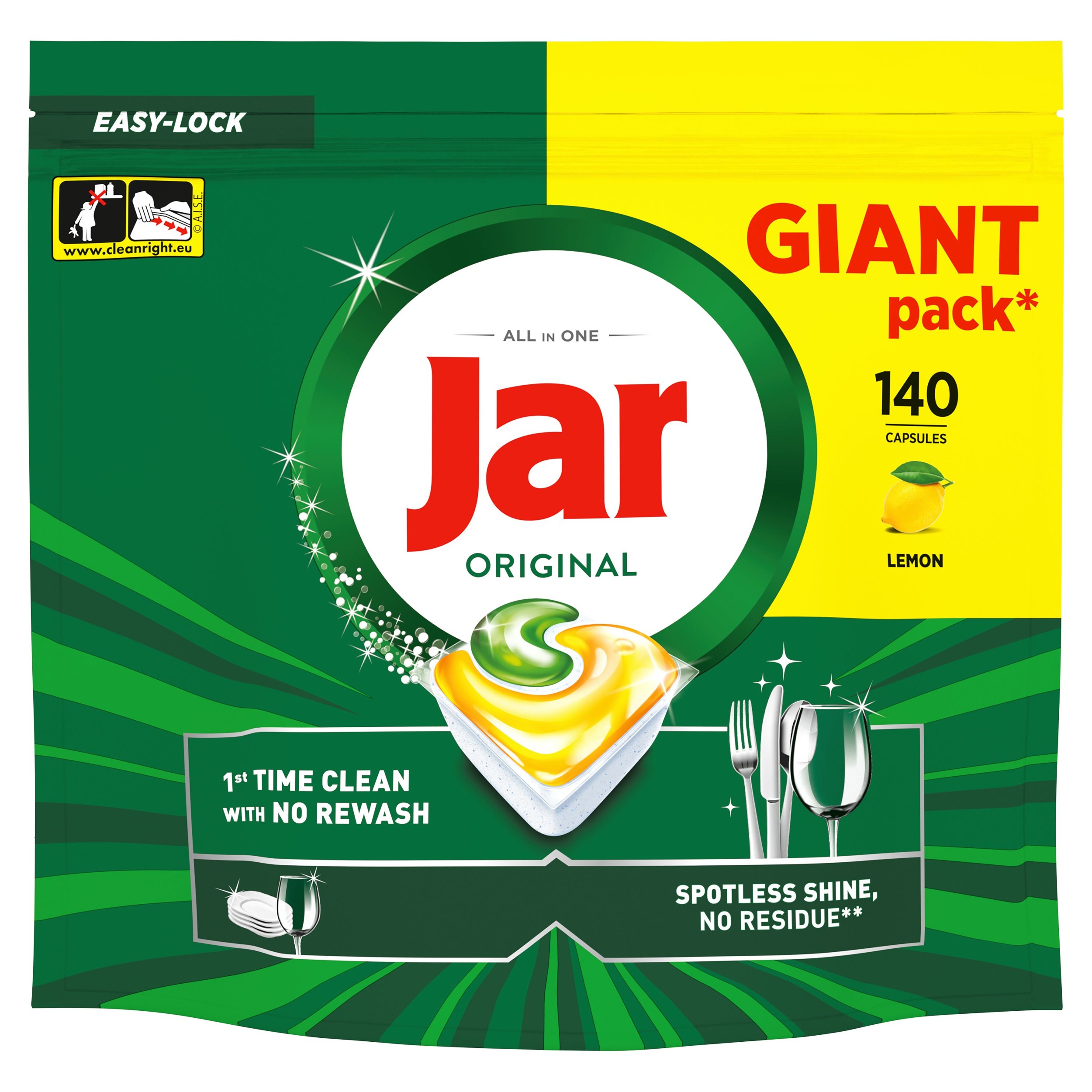 Drogerie a kosmetika - Jar Original Kapsle Lemon 140ks