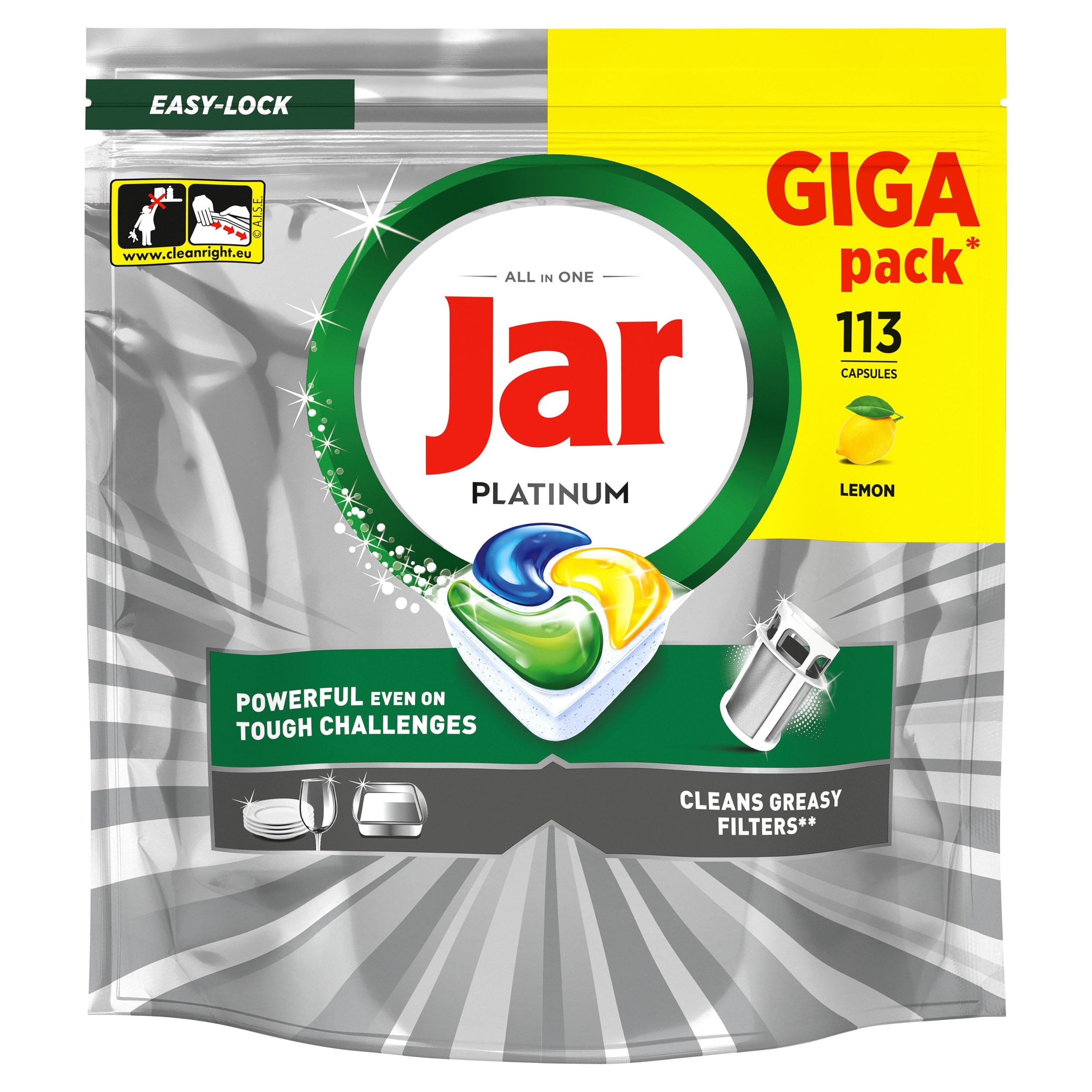 Drogerie a kosmetika - Jar Platinum Kapsle Lemon 113ks