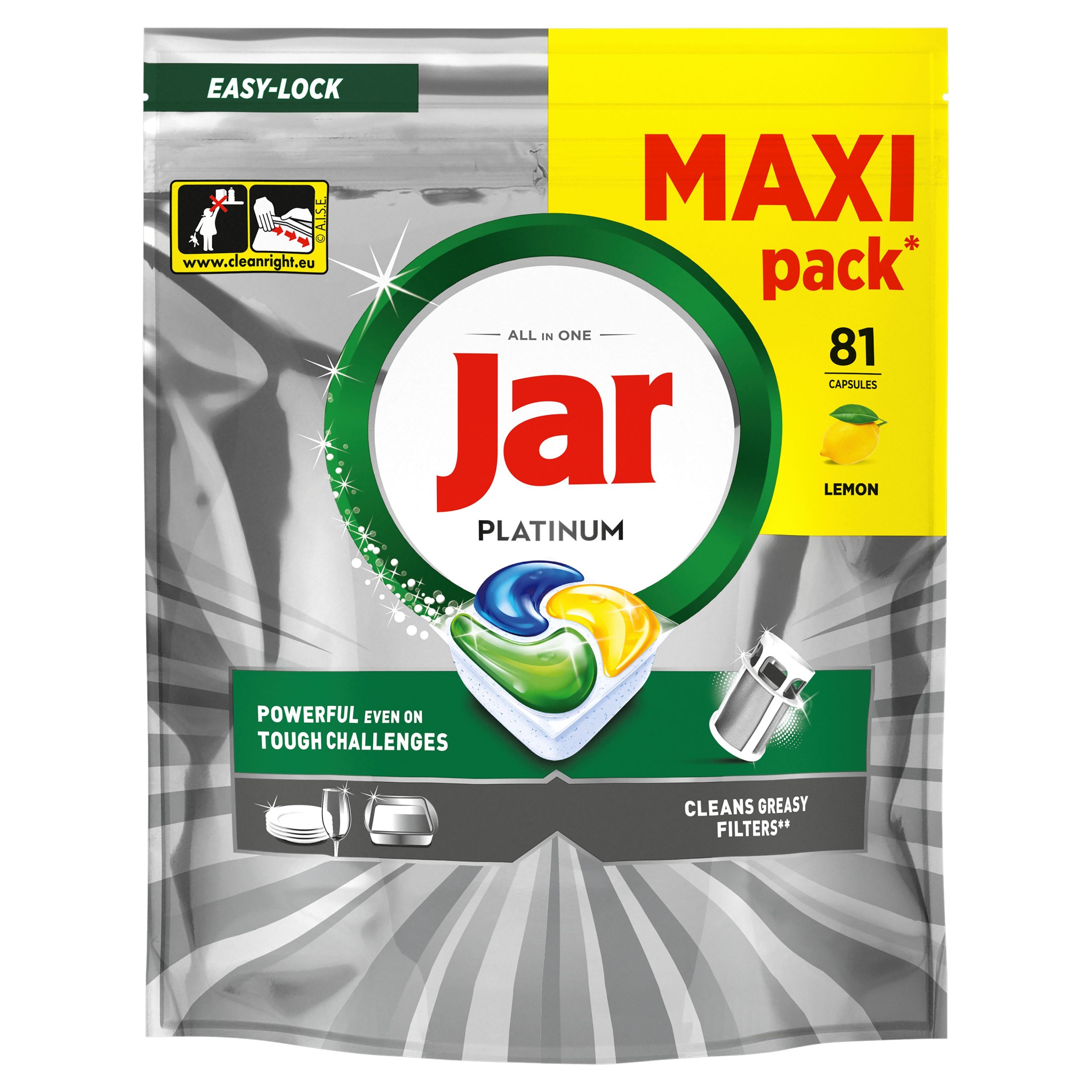 Drogerie a kosmetika - Jar Platinum Kapsle Lemon 81ks