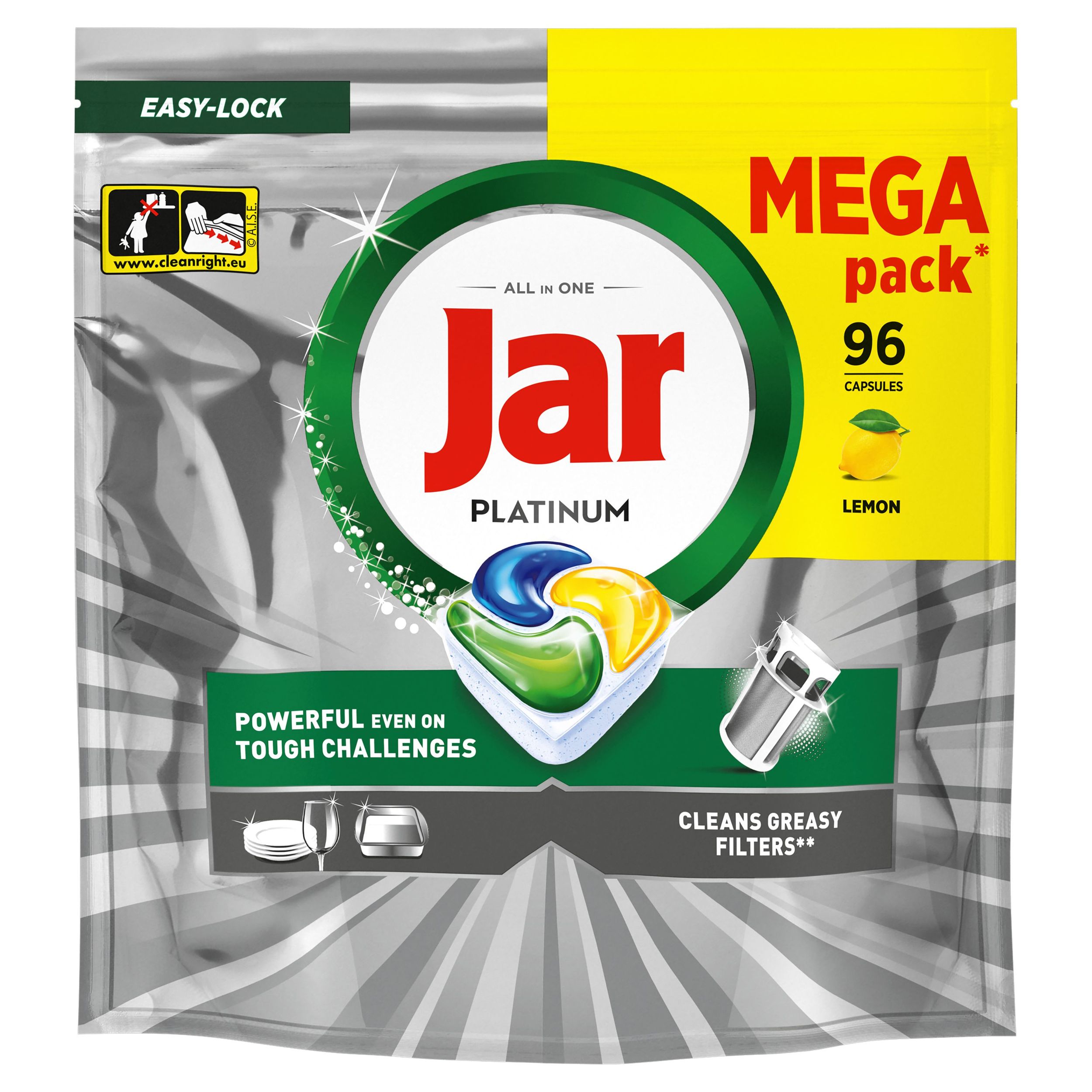 Drogerie a kosmetika - Jar Platinum Kapsle Lemon 96 ks