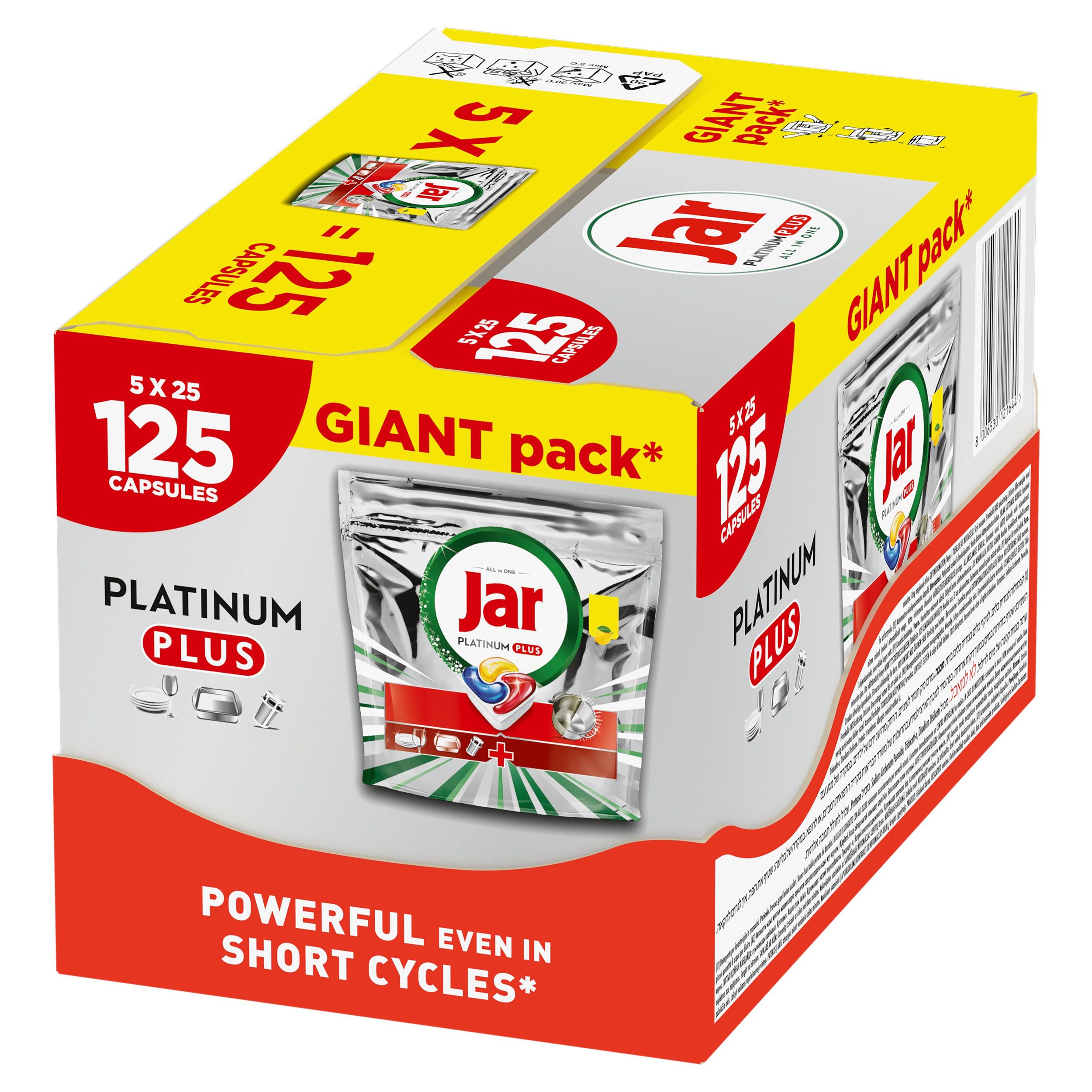 Drogerie a kosmetika - Jar Platinum Plus Kapsle Lemon 125 ks